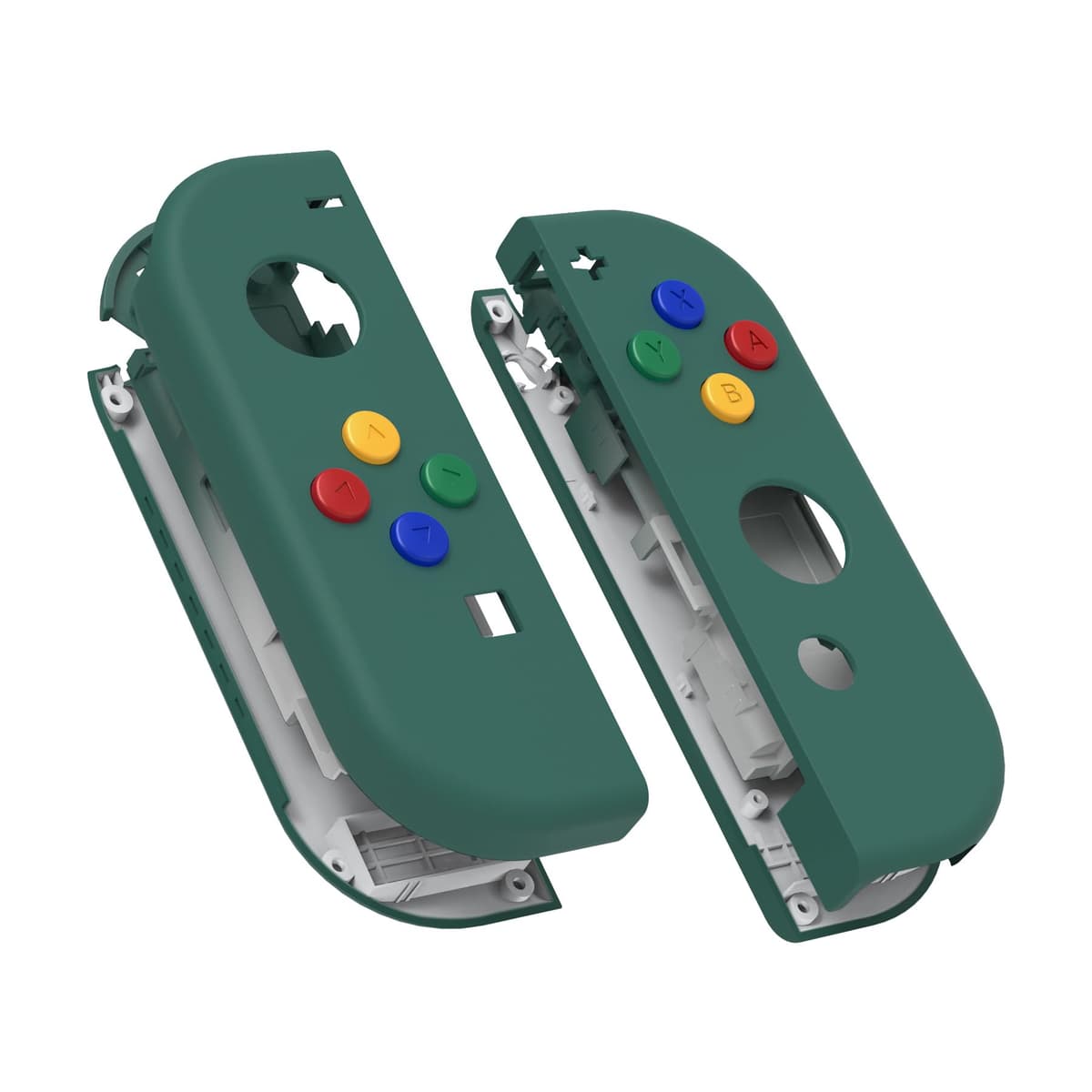 eXtremeRate Carcasa Joycon para Nintendo Switch & OLED Funda de Agarre Reemplazo Shell con Botones para Nintendo Switch Joycons OLED No Incluye Carcasa de Consola(Rojo Esmerilado) — view 28