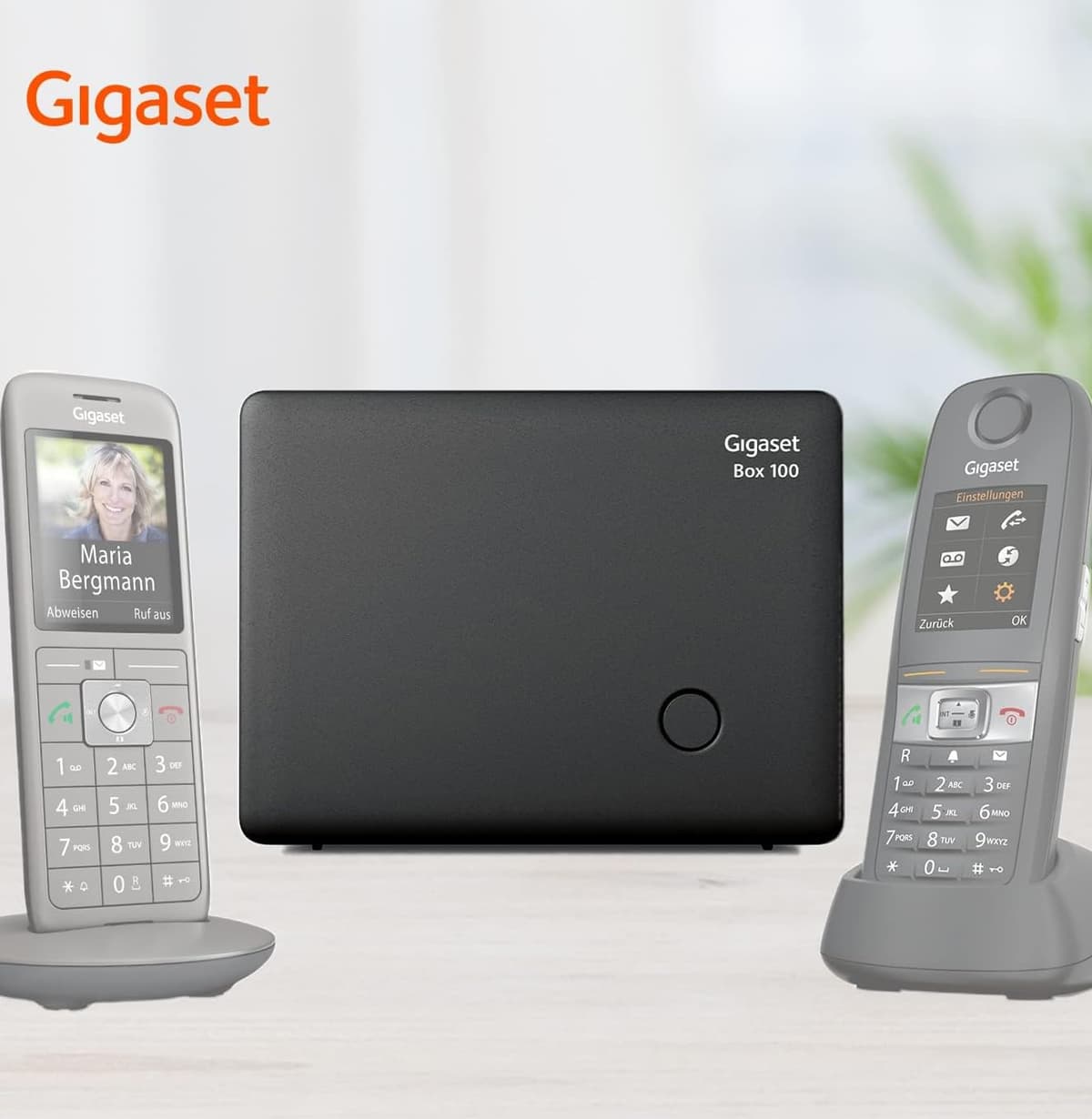 Gigaset Box 100: estación base DECT para su propio sistema de comunicación con Gigaset Auriculares (la base admite hasta 6 teléfonos) para conexión telefónica analógica — view 6