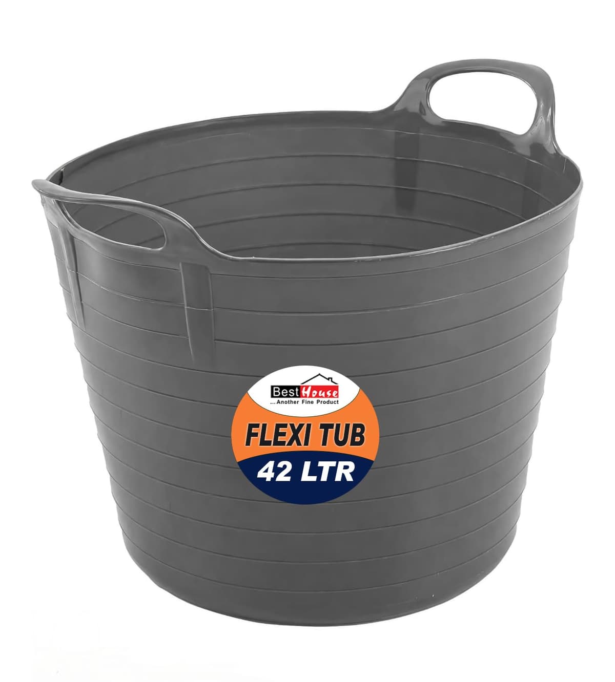 Best House | 3 Pcs of Flexi Tub with Handles | Small Size | Mini | 7 Litres | Yellow | Garden Tubs | Plastic Storage Container for Home, Washing, Garden Waste and DIY Projects — view 55