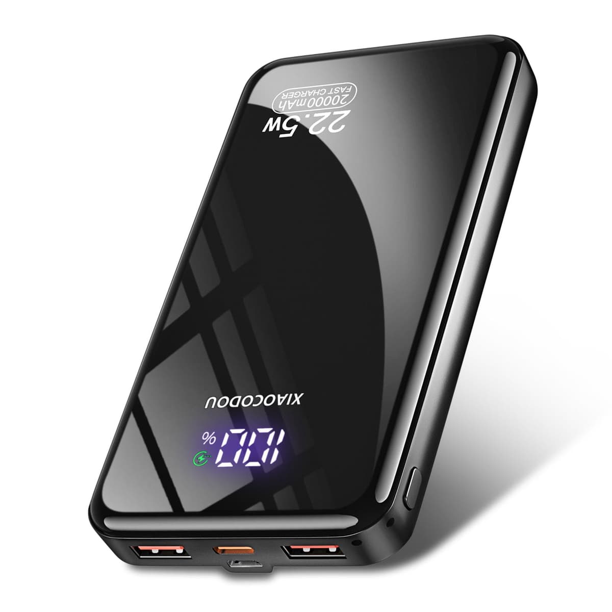 Power Bank 20000mAh, PD3.0 QC4.0 22.5W Fast Charging PD20W USB C Power Bank Portable Charger With LCD Display Compatible with iPhone 17 16 15 14 13 Android and more