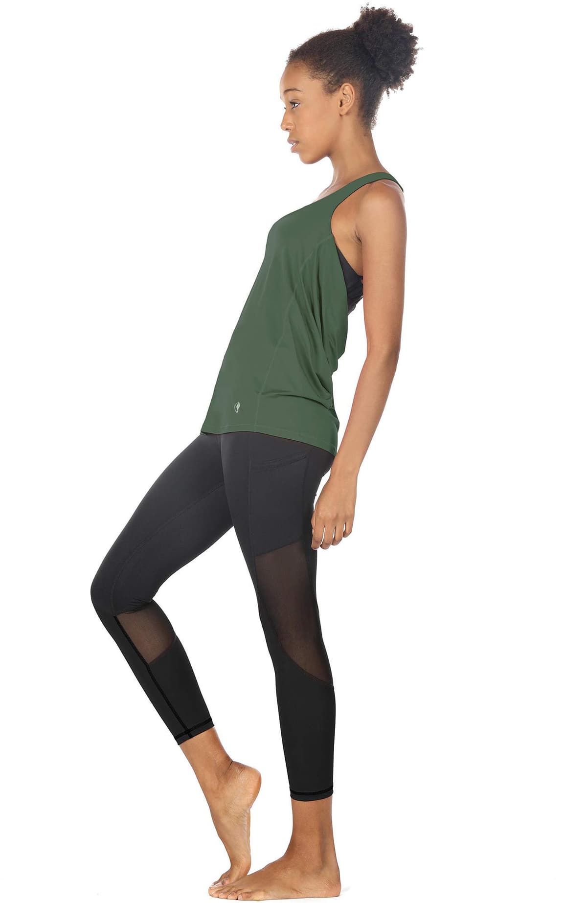 icyzone Camisetas de Yoga para Mujer con Brasier Integrado para Entrenamiento, Gimnasio, Chaleco Deportivo — view 3