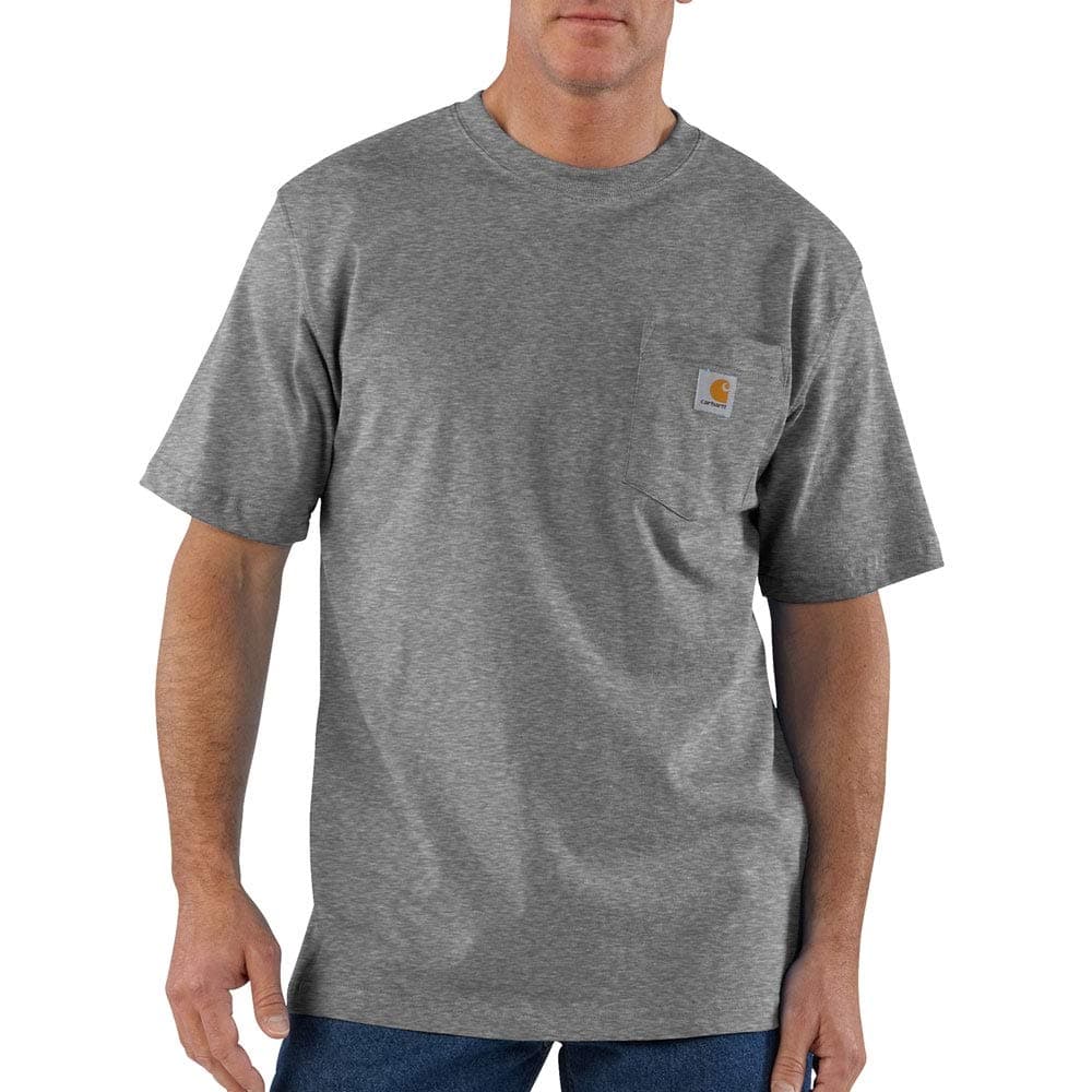 Carhartt Mens Loose Fit Heavyweight Short-Sleeve Pocket T-Shirt (Also Available in Big & Tall) CloseoutWork Utility T-Shirt — view 83