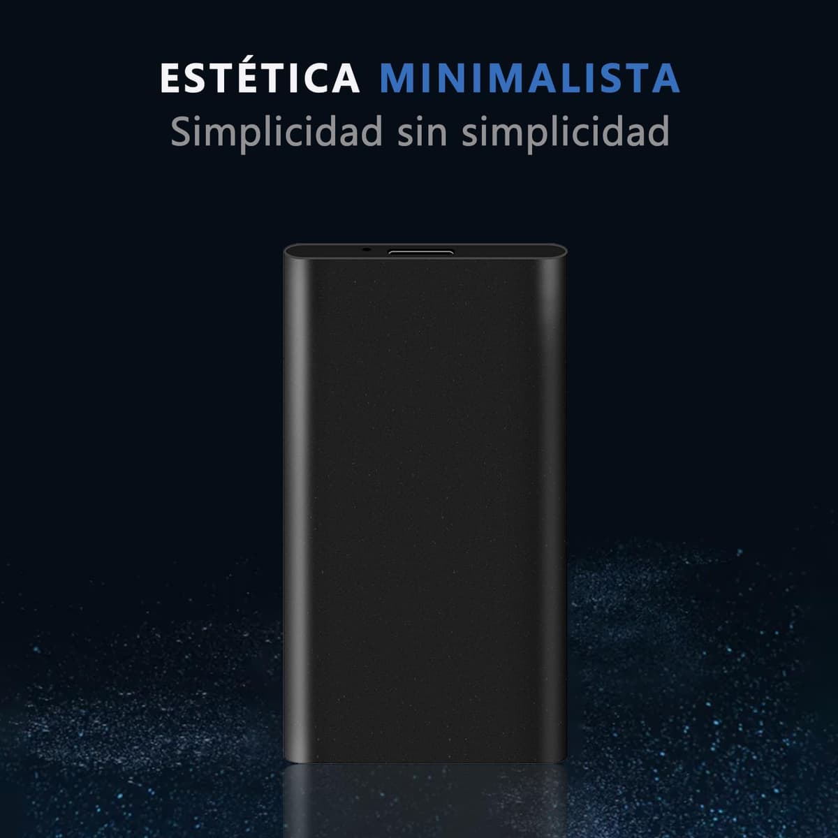 Watpot Disco Duro Externo 2TB Portátil, Resistente Al Agua y Los Golpes, para PC, TV, Ordenador de Escritorio y Windows -Negro — view 3
