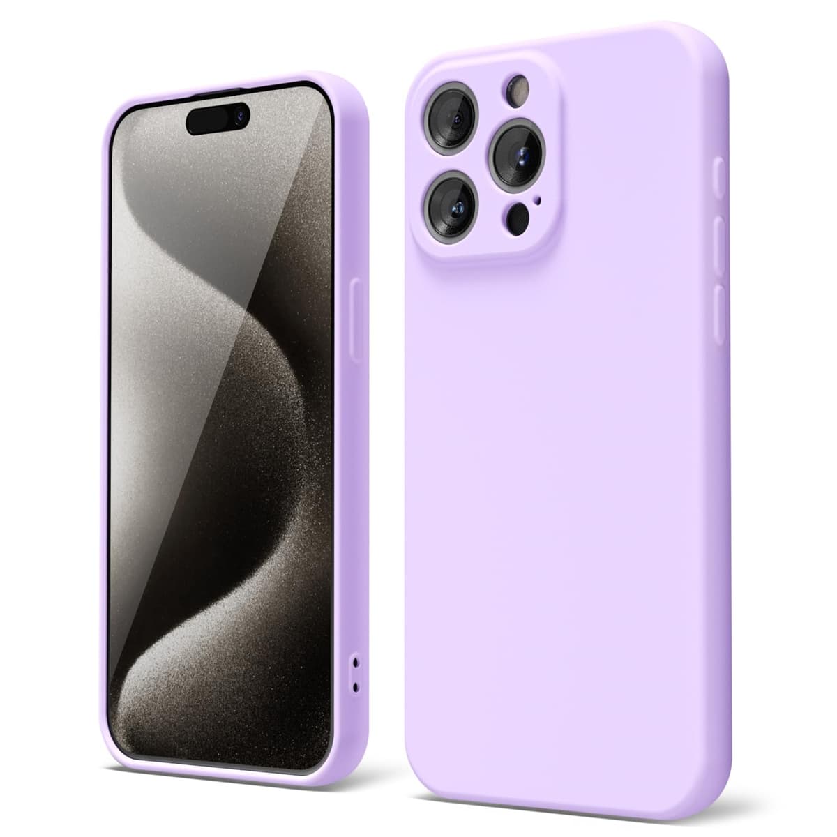 oakxco for iPhone 17 Pro Max Phone Case Liquid Silicone, Cute Thin Slim Grip Soft Rubber Gel for Women Men, Smooth Matte TPU Plain Solid Color Girly Simple Case with Camera Cover, Light Pink — view 613