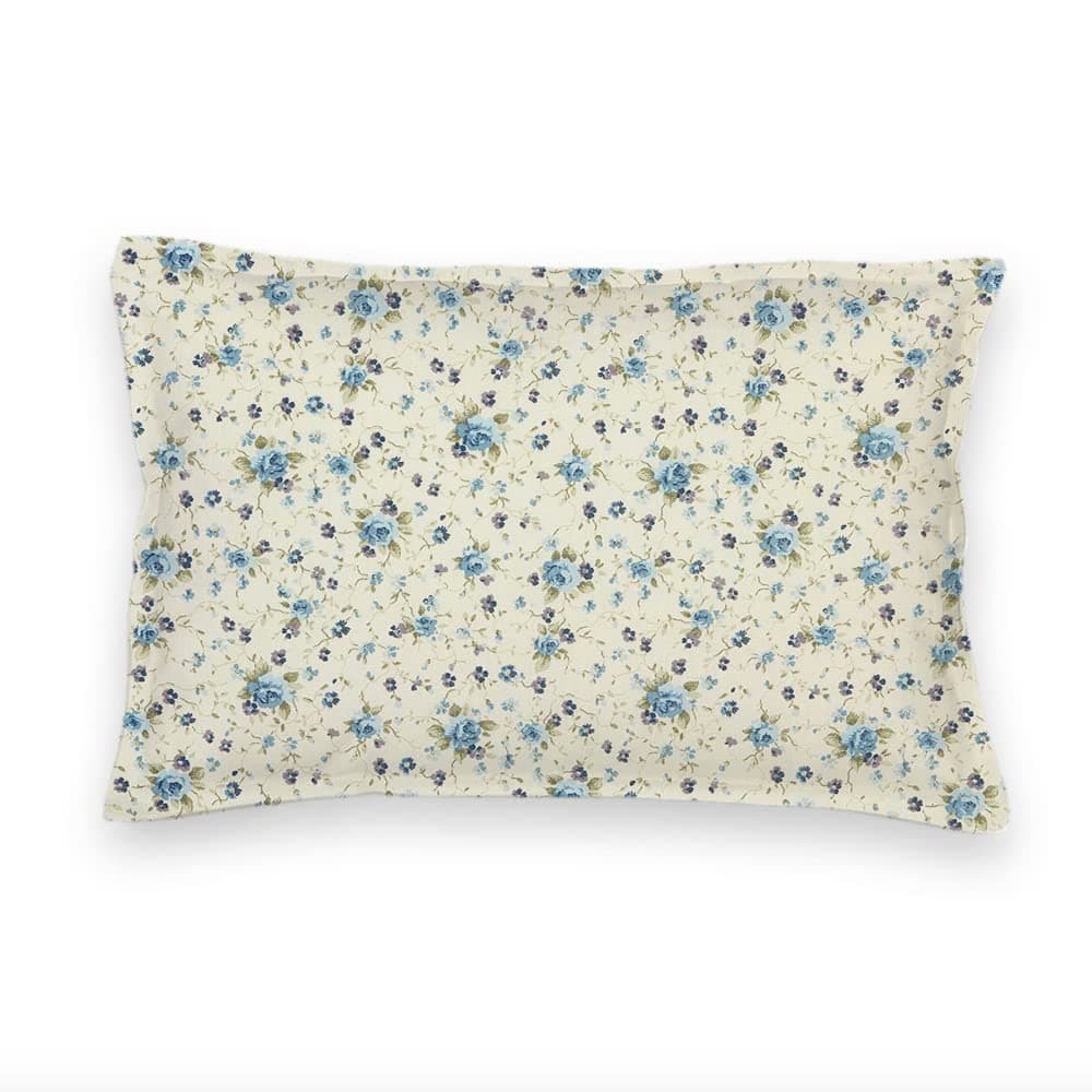 Kt KILOtela - Tela Loneta Estampada, Decoración, Tapizar, Cojines, Cortinas, Colchas, Bolsos, Manteles, Manualidades, 100 cm Largo x 280 cm Ancho, Flores, Azul - 1 Metro — view 4