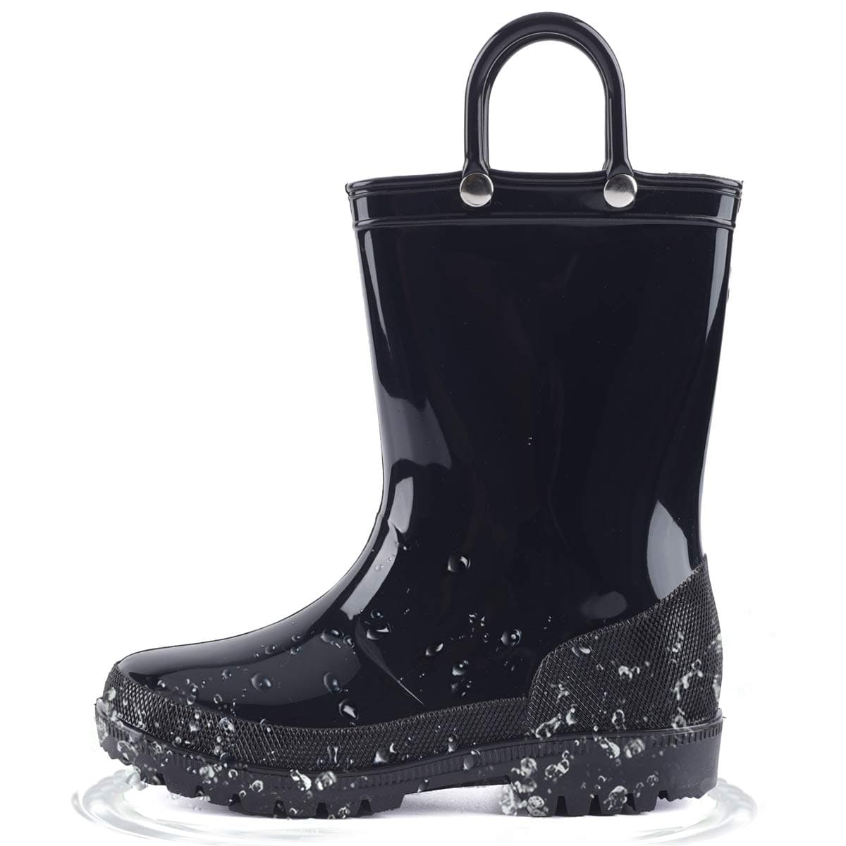Hugrain Kids Adorable Light Up Wellies with Easy On Handles — view 14