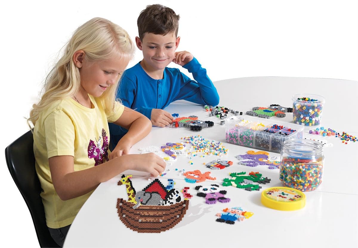 HAMA Bolsa de perlas | Aprox. 1000 cuentas midi fusibles para manualidades y mosaicos | Perlas de fusión para niños creativos 5+ | Juego de arte y decoración | Beige — view 7