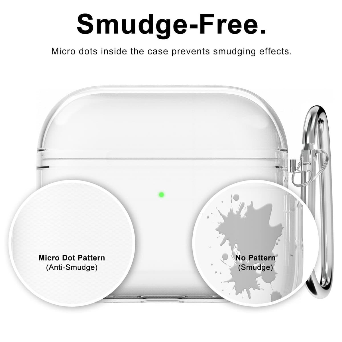 Svanove for Airpods 4 Case Clear Hard Plastic, Transparent Simple Cute Airpods 4th Generation Case with Keychain, Girly Y2k Aesthetic Trendy Airpods Cover Accessories for Women Girl, Clear — view 4
