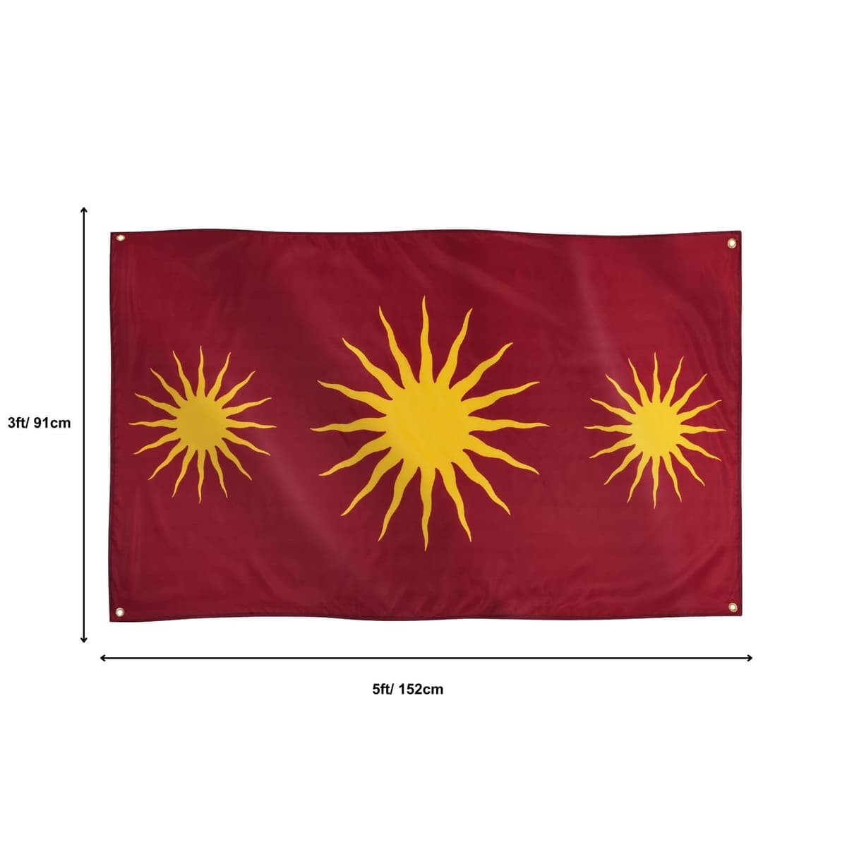 Runesol Cornwall Flag - 91x152cm, 3ft x 5ft, Cornish Flag, 4 Grommets, Eyelet in Every Corner, Premium Quality, Inside & Outside Use, Vivid Colours — view 36