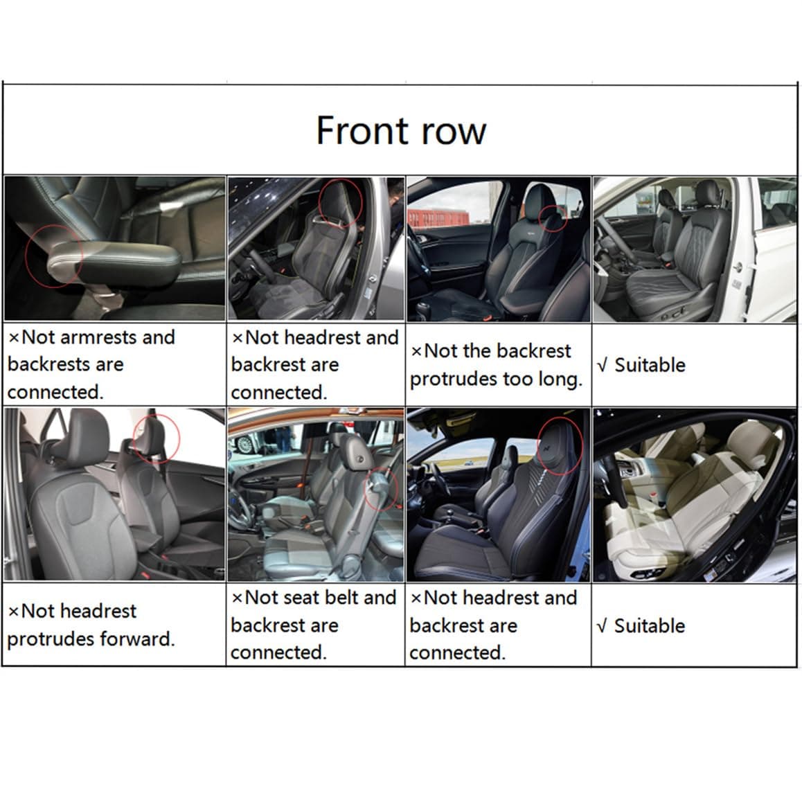 Luxury Car Seat Covers Full Set 5 Seats for Toyota Yaris Black Grey Leather Car Seat Cover Front and Rear Seat Protectors — view 3