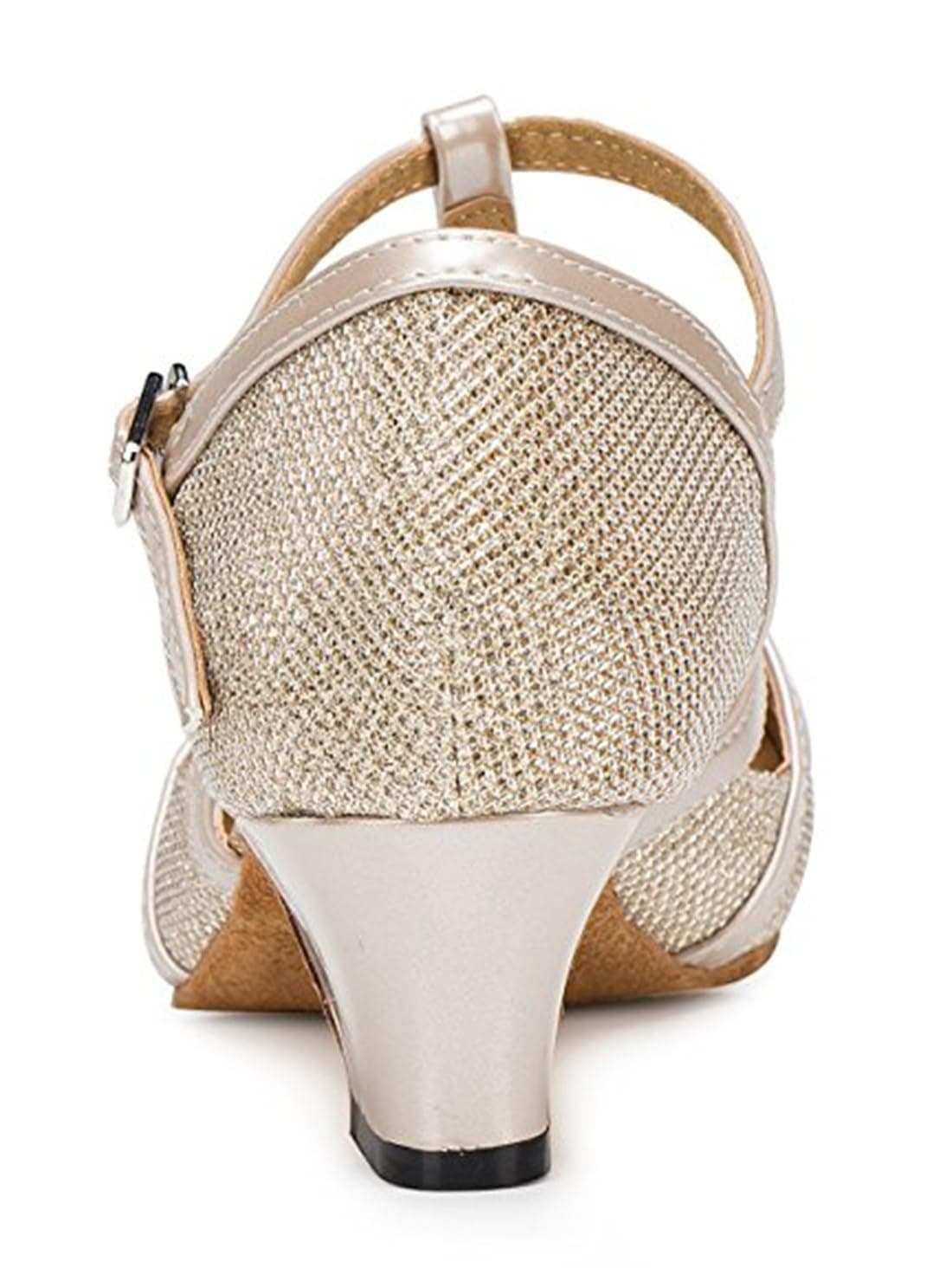 T-Starp - Zapatos de baile latino sintéticos con purpurina para mujer, para bodas, bailes de baile latino — view 3