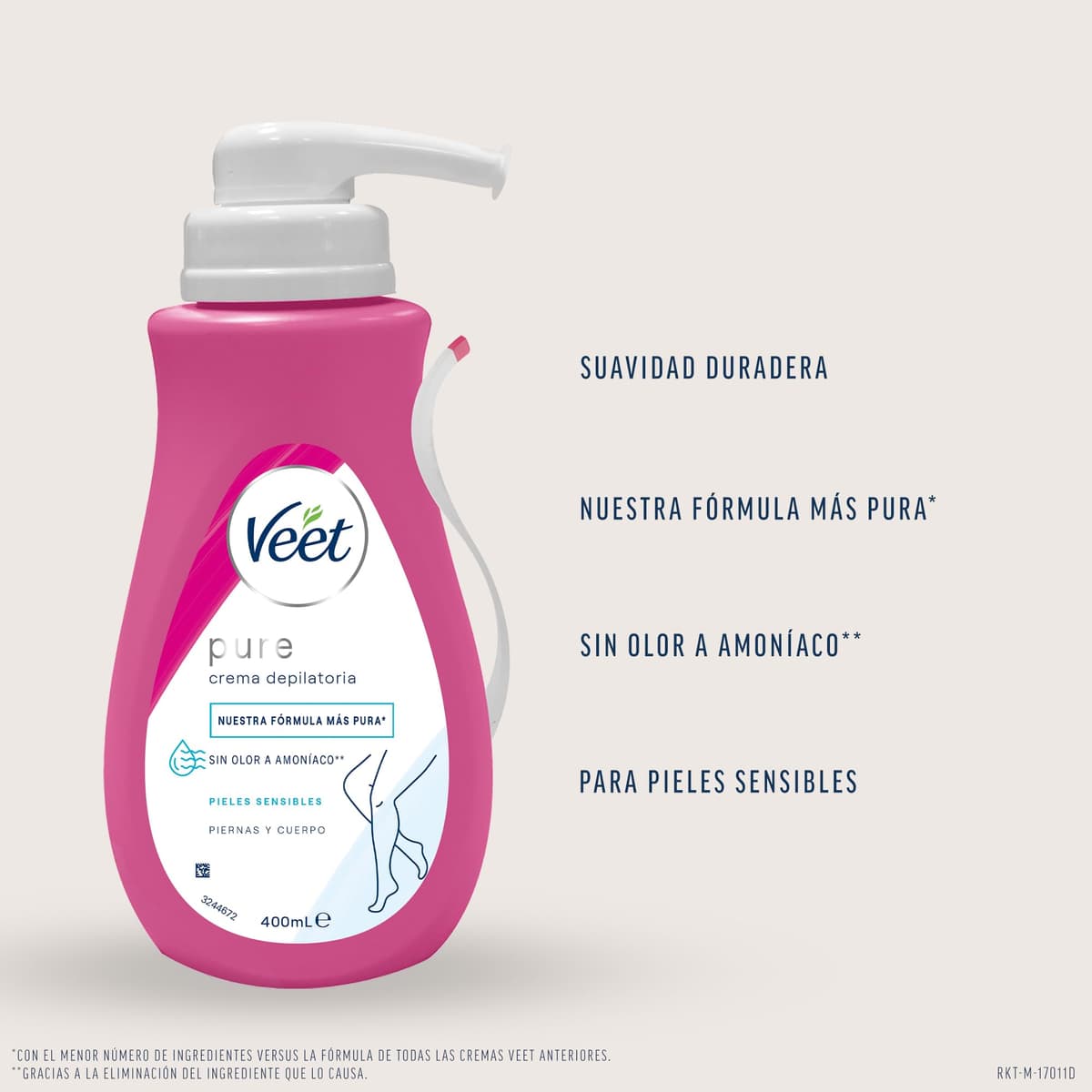 Veet Crema Depilatoria, 400 ml (Paquete de 1) — view 2