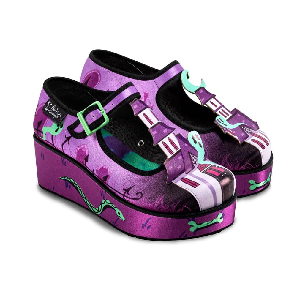 Hot Chocolate Design Chocolaticas Funky Canvas Women's Mary Jane Flat Shoes — view 41