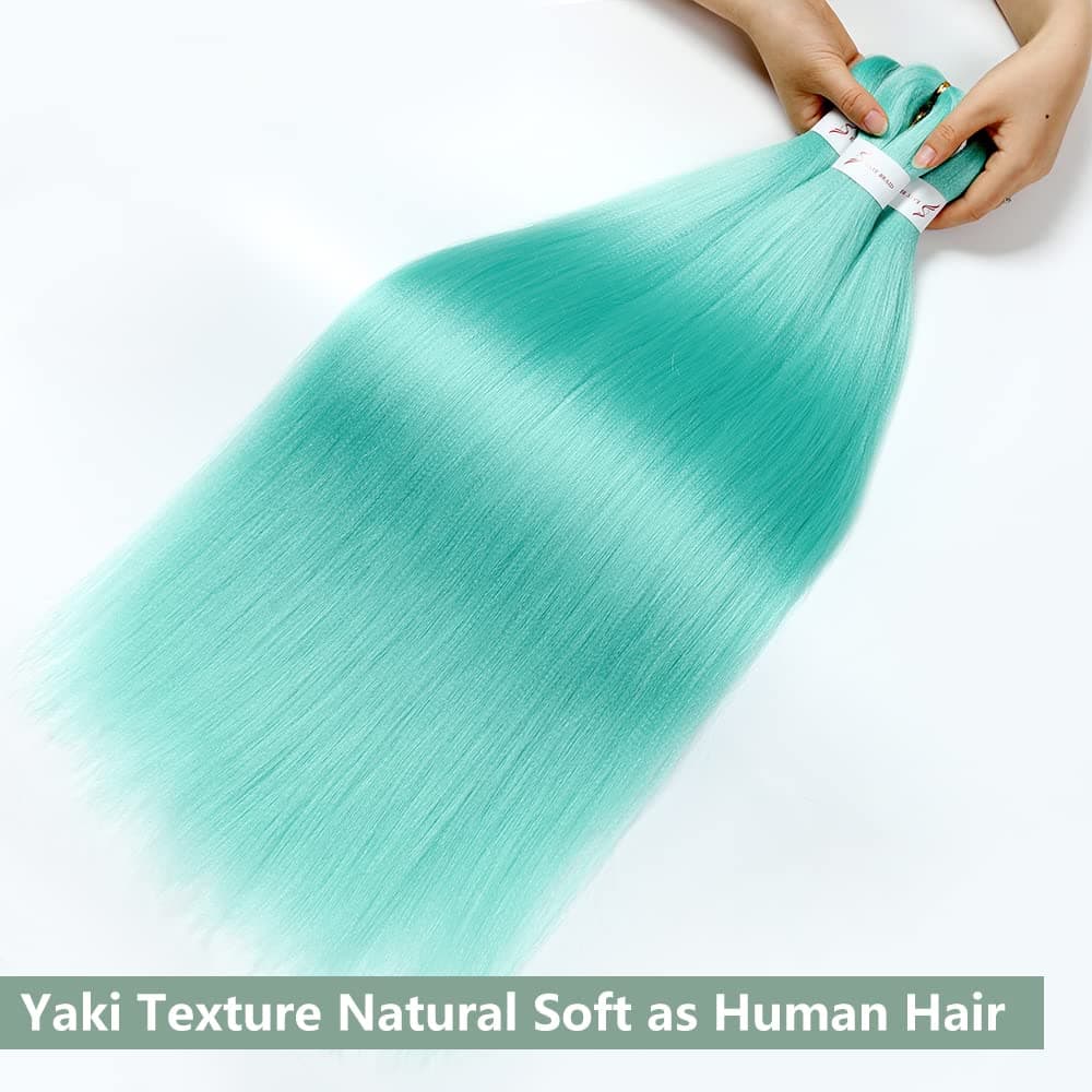 YDDM Capelli Per Treccine Africane Morado Extension Treccine Texture Yaki Easy Install per Principianti 32 Pollici 3 Pezzi Capelli Leggeri e Naturali per Box Braids, Twist e Crochet — view 206