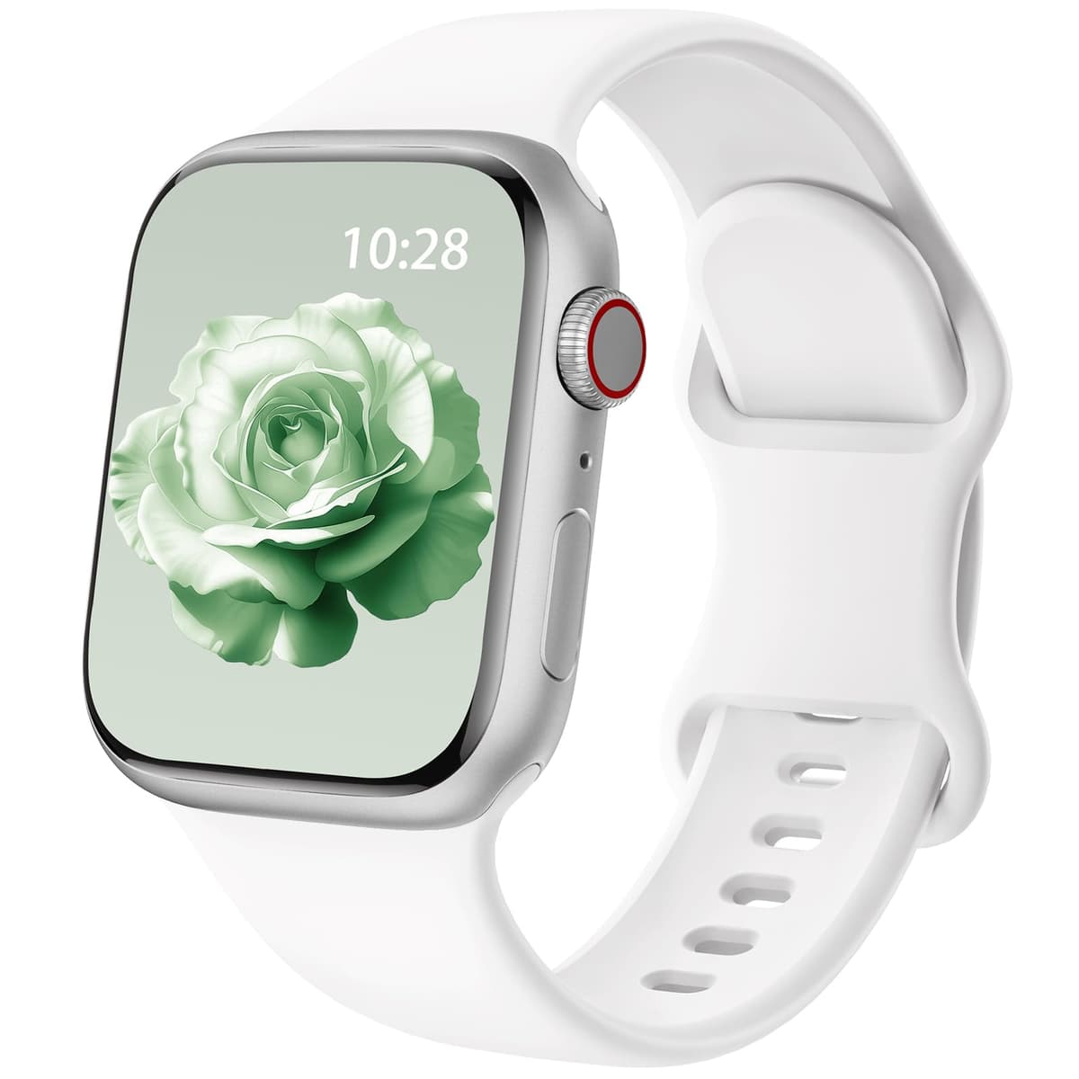 Patented Upgraded Silicone Strap Compatible with Apple Watch Straps 38mm 40mm 41mm 42mm(Series 10) for Women Men,Soft and Breathable Sport Watch Bands for iWatch Series 10 9 8 7 6 5 4 3 2 1 SE — view 9