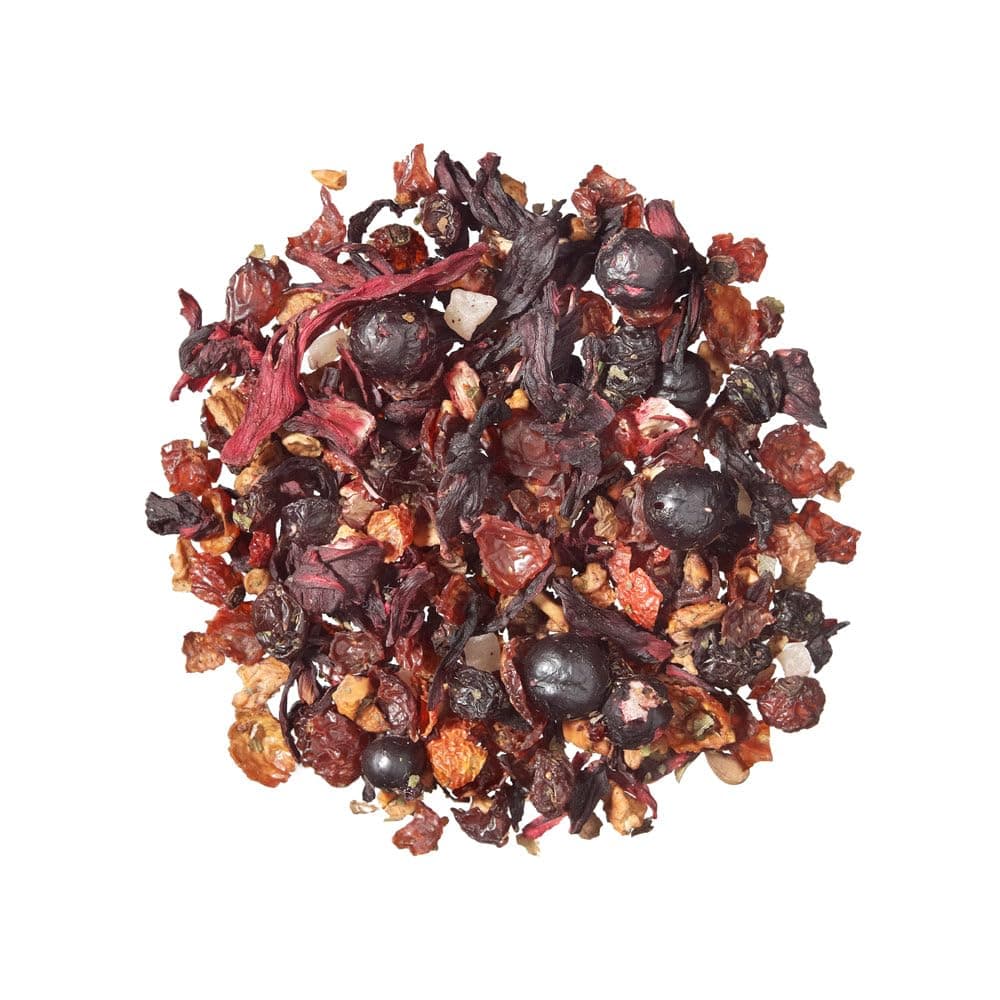 TEA SHOP - Infusión Cocktail de Frutas 250g - 125 Tazas - Infusión a Granel - Aromática y vitamínica de fruta y flores con hibisco, piña, papaya, pasas, escaramujo y naranja - Propiedades — view 5