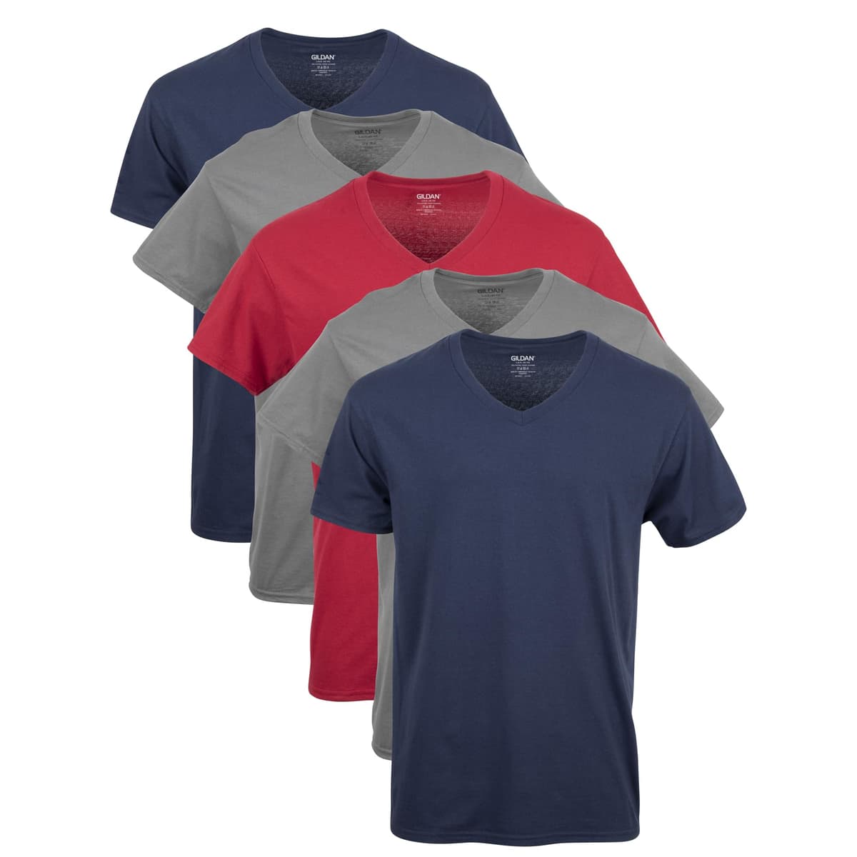 Gildan Men's V-Neck T-Shirts, Multipack, Style G1103 — view 11