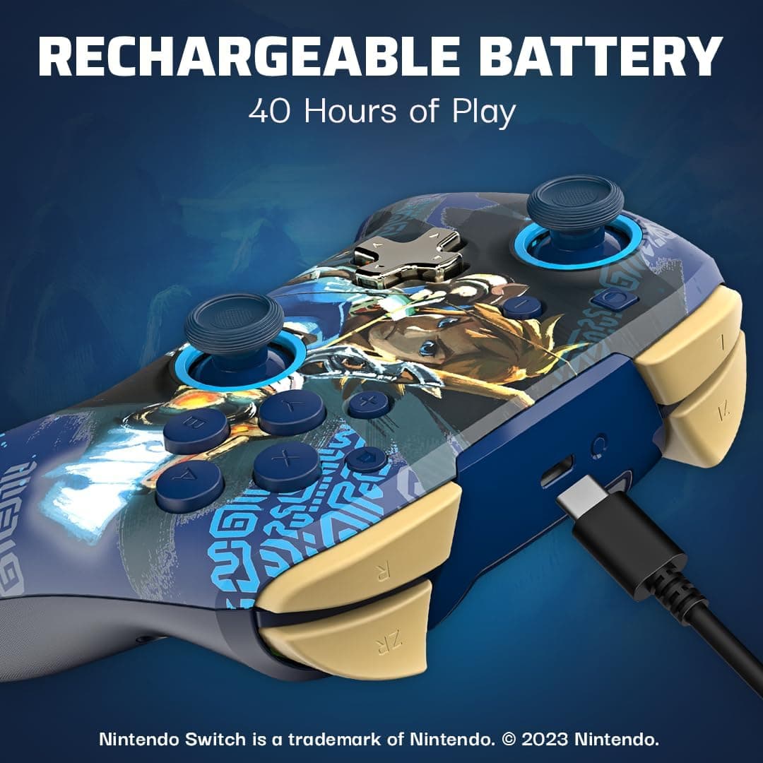 PDP REMATCH GLOW Wireless Controller Link Hero Nintendo Switch — view 3