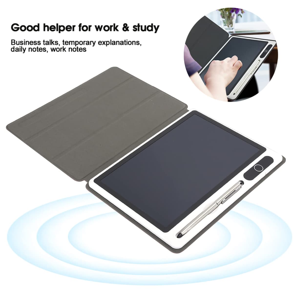 Cuaderno electrónico con bolígrafo, tableta de dibujo de 9 pulgadas, Dital, almohadilla de dibujo, bloc de notas inteligente, bloc de notas digital, bloc de notas electrónico, tableta LCD, trazado — view 2