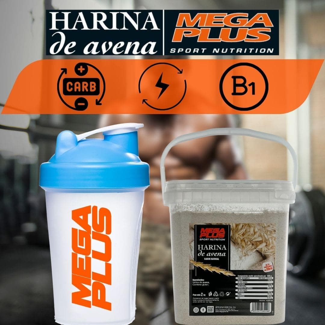 Harina De Avena Sabores - Mega Plus - Harina De Avena Integral - Para Batido Proteinas O Cereales Avena - Avena En Polvo 8 Sabores - Carbohidratos Y Vitaminas - Sin Azucar - Nutella 2kg — view 5