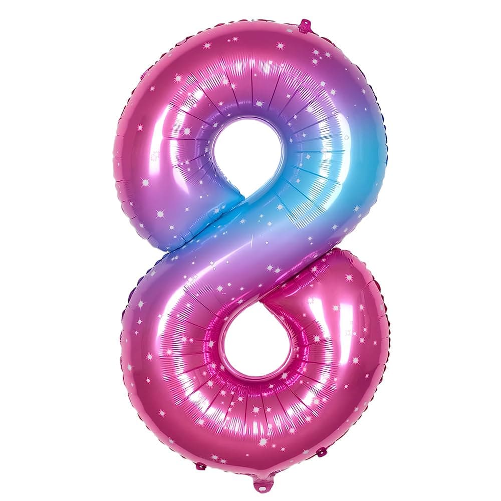 Foil Globo Número 5 Azul 40" (101cm), Inflable Helio o aire, Gigante Numeros 0-9, 10-19, 20-29, 30-100, Grande Globos Decoración para La Boda Aniversario y Cumpleaños Fiestas — view 517