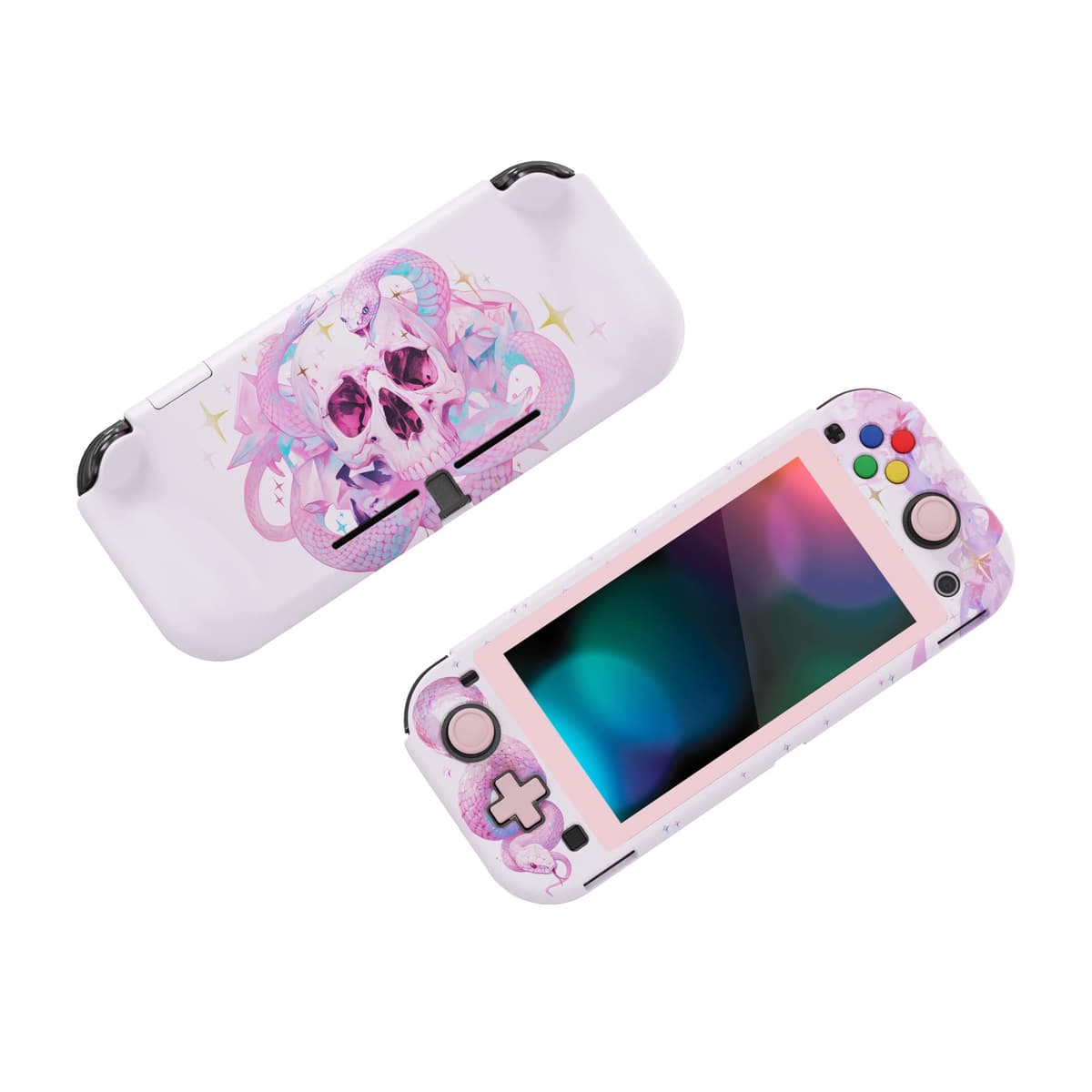 playvital ZealProtect Protective Case for Nintendo Switch Lite, Hard Shell Grip Cover for Nintendo Switch Lite w/Screen Protector & Thumb Grip Caps & Button Caps - Antique Yellow — view 26