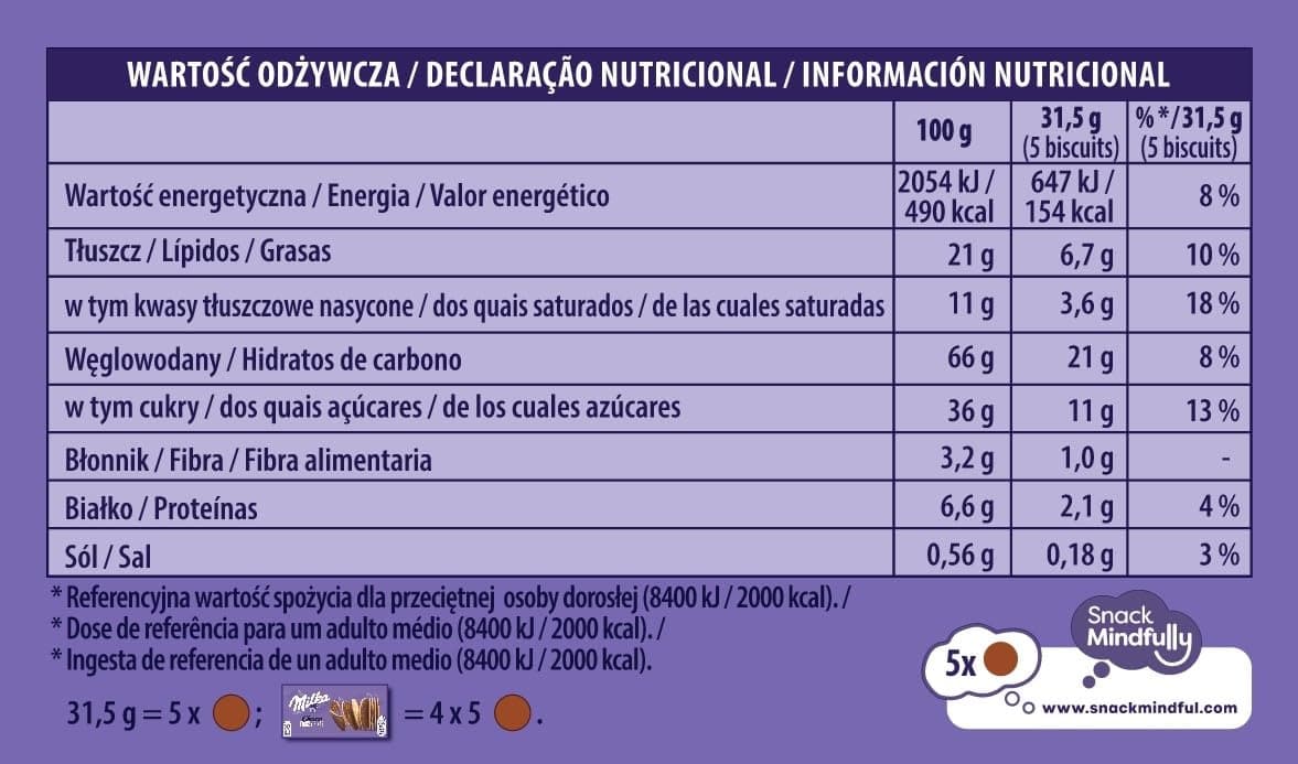 Milka Choco Finas Galletas con Chocolate con Leche de los Alpes, 126g — view 2