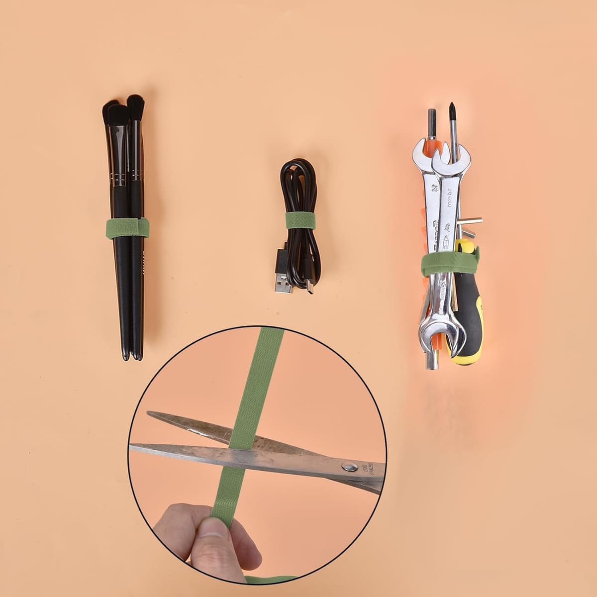 Jewan 35m Brida para Plantas de Cinta autoadhesiva 10mm Atar Ramas de Planta Material Adhesivo Extra Fuerte sujeta Plantas Brida para Plantas Reutilizables Amarre Antitorsión Abrazadera para Plantas — view 5