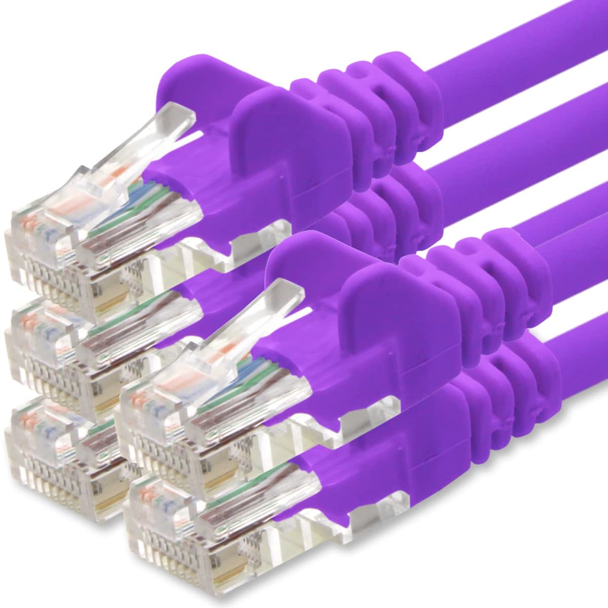 1aTTack.de 0.25m - black - 10 pieces - (PACK) - CAT.6 CAT6 Ethernet LAN network cable 1000 Mbit/s patch cable — view 186