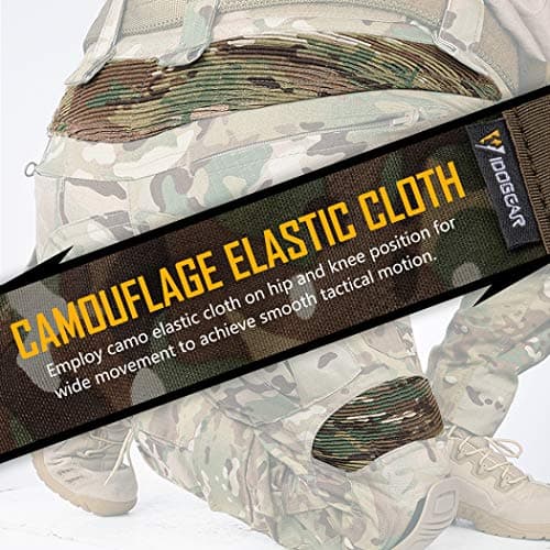 IDOGEAR G3 Combat Pants with Knee Pads camo Pants for Men Outdoor Airsoft Paintball Outdoor Camo Tactical Trousers (camo,36W x 33L) — view 5