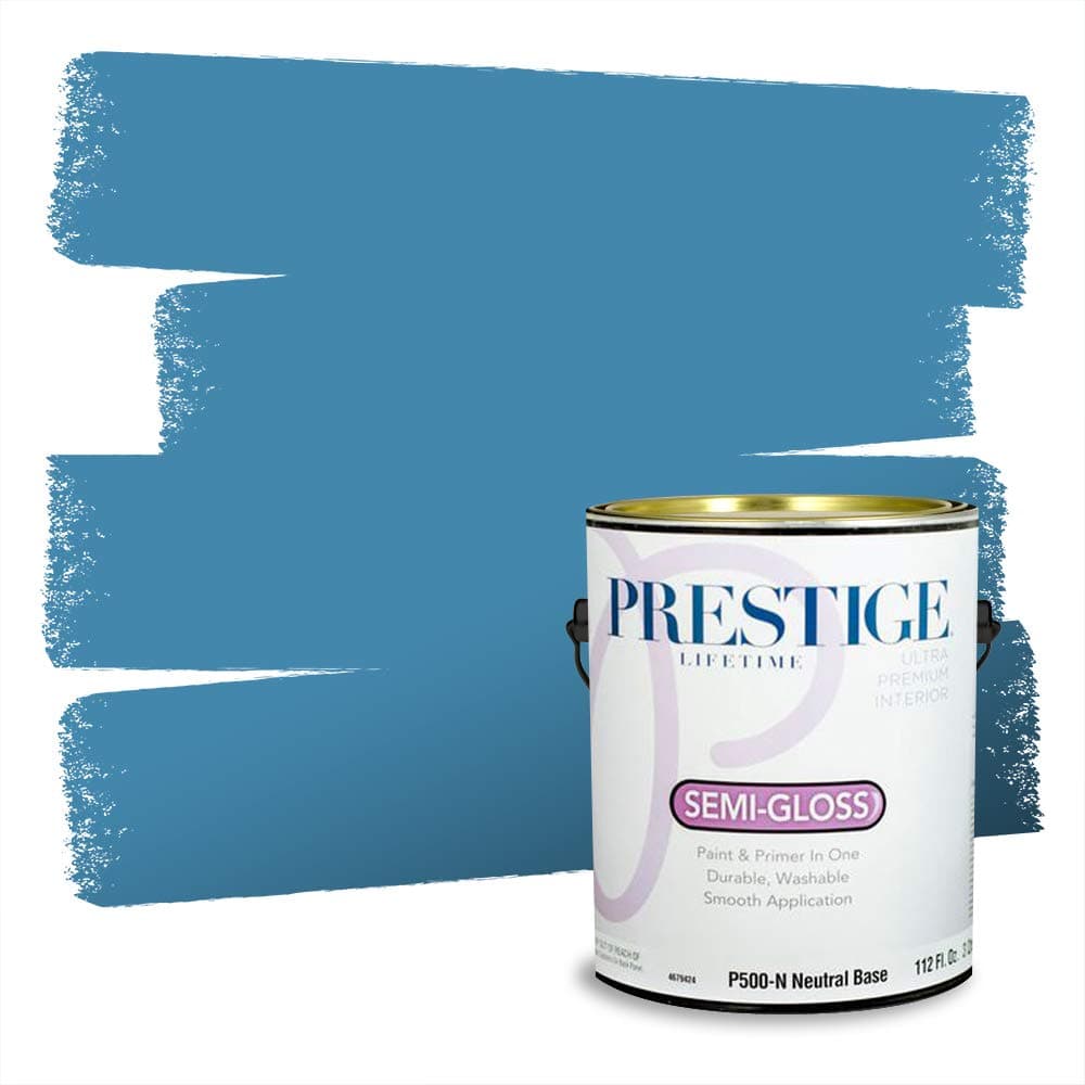 PRESTIGE Paints Interior Paint and Primer In One, 1-Gallon, Semi-Gloss, Comparable Match of Valspar* Dewdrop* — view 973
