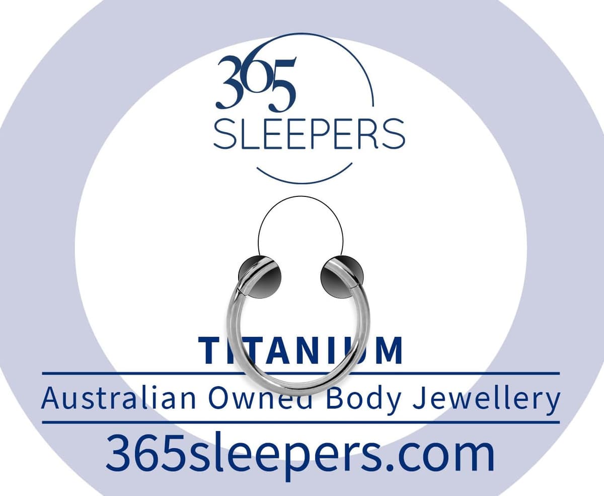 365 SLEEPERS 1pc Titanium Implant Grade Nose Rings 20G 18G 16G 14G 12G 10G 8G 6G Septum Hinged Segment Ring Body Piercing Jewellery Hoop Lip Rings Helix Cartilage Rook Earrings Nickel Free — view 2