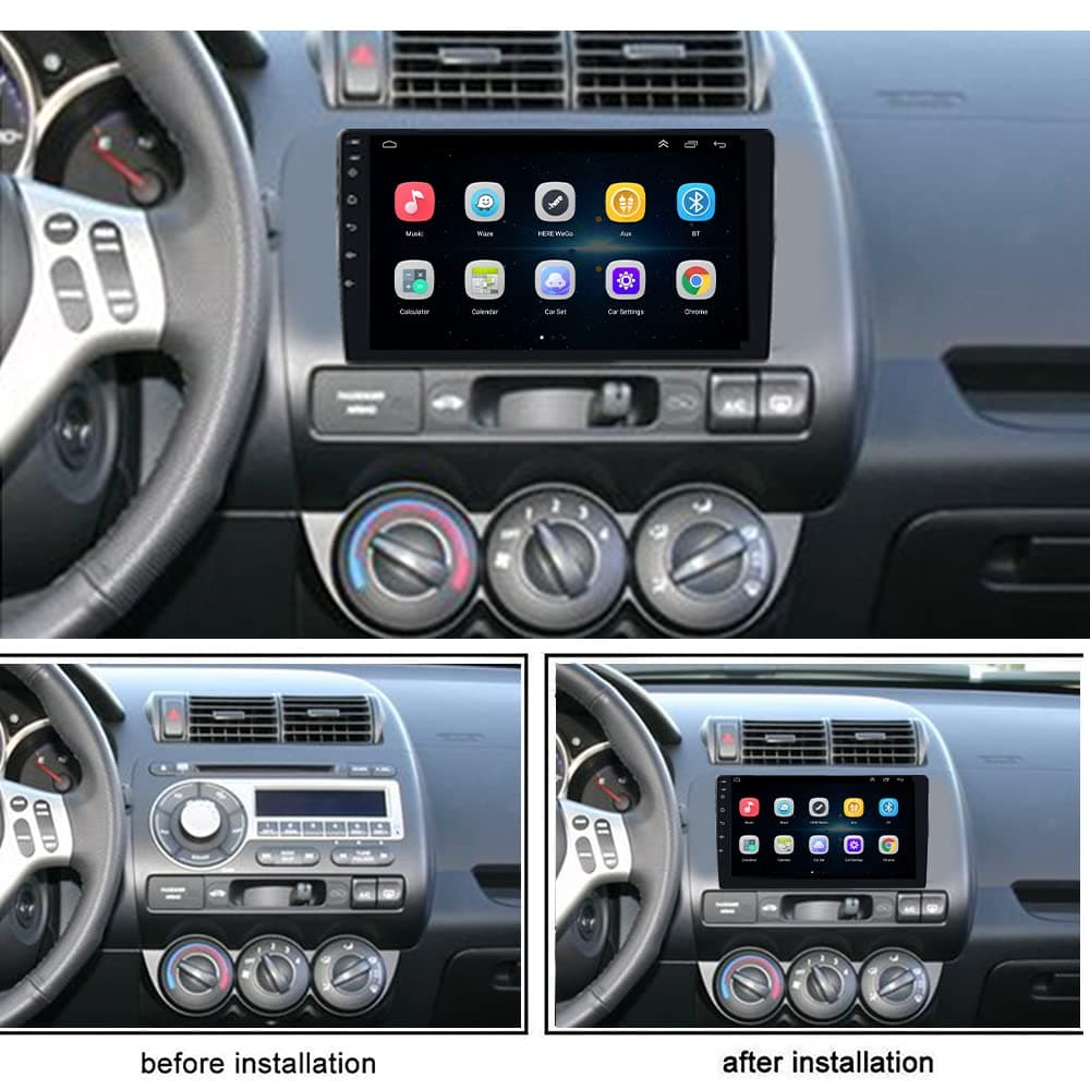 LEXXSON Carplay Radio Android Radio para Honda Fit 2007 / Honda Jazz 2001-2006 con Pantalla táctil de 9 Pulgadas HD Navegación GPS Reproductor Bluetooth USB 2G DDR3 + 32G NAND — view 2