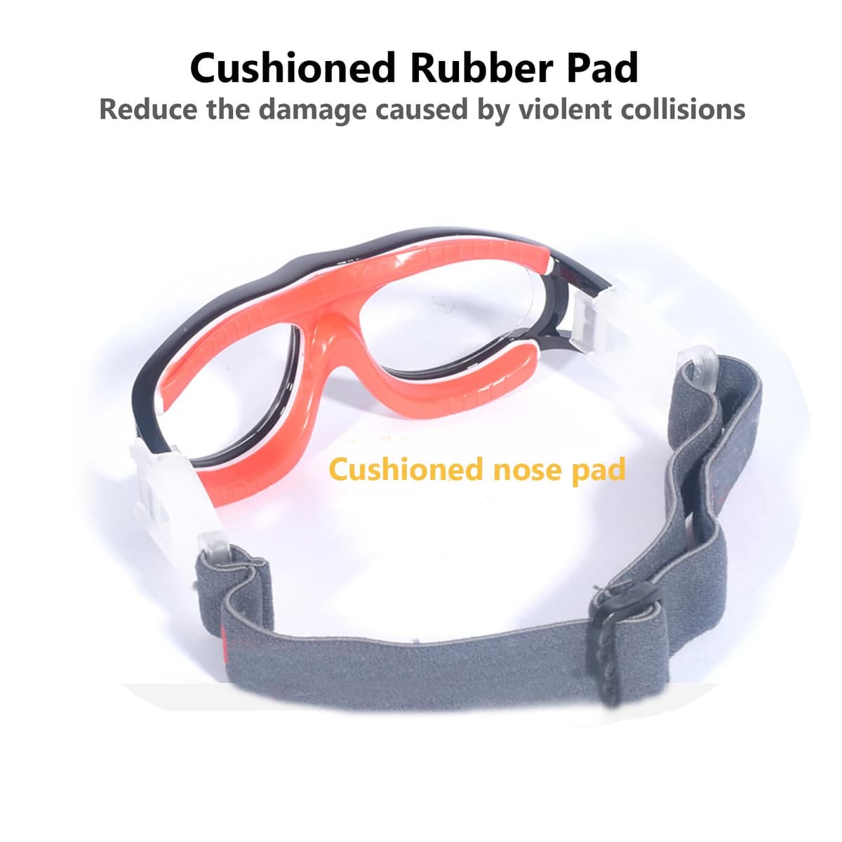 XAGMODSHN Gafas protectoras de fútbol, gafas deportivas, gafas de baloncesto para niños, para actividades al aire libre, gafas resistentes — view 4