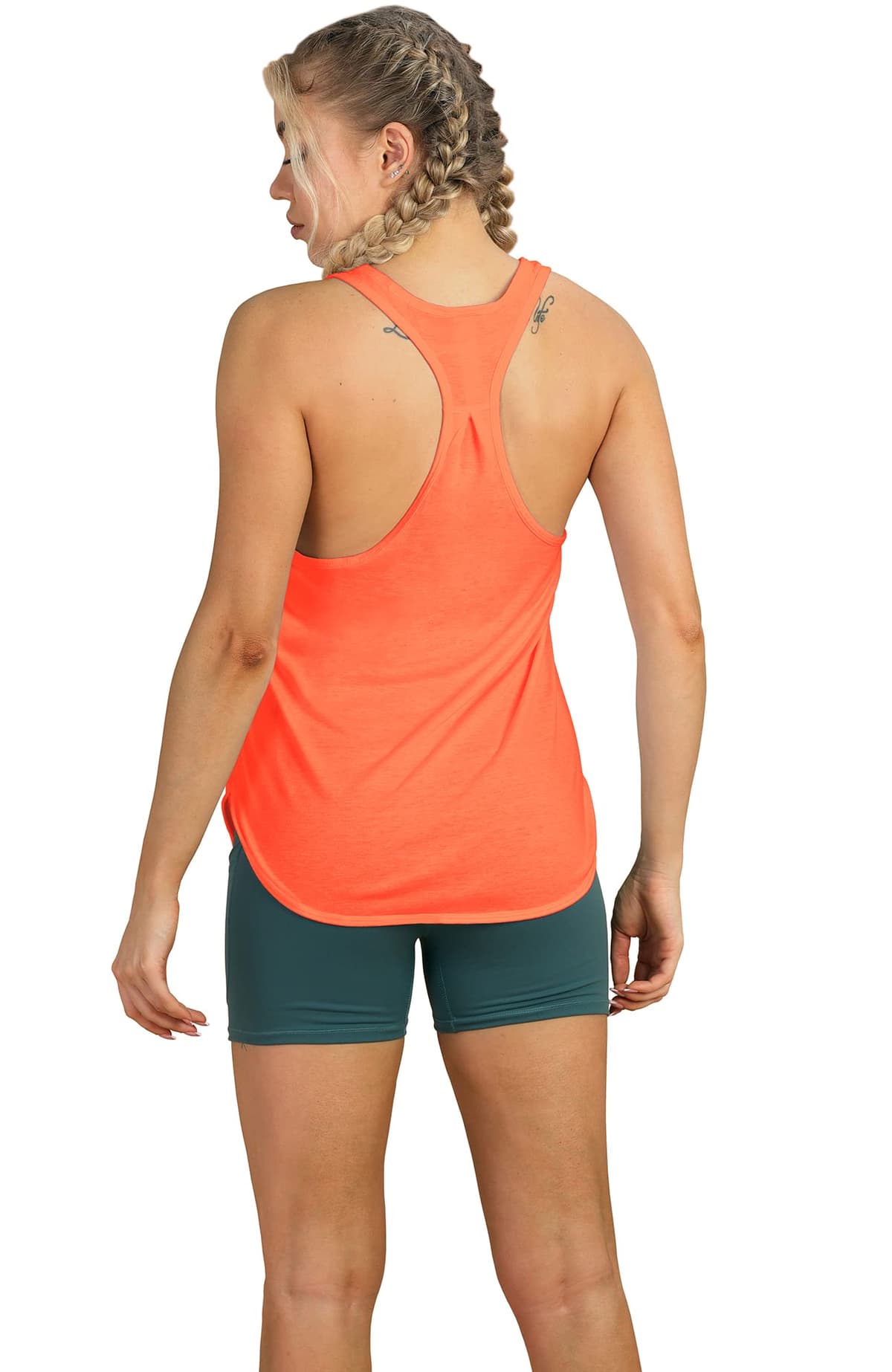 icyzone Camiseta sin Mangas de Fitness para Mujer Racerback Chaleco Deportivo — view 6