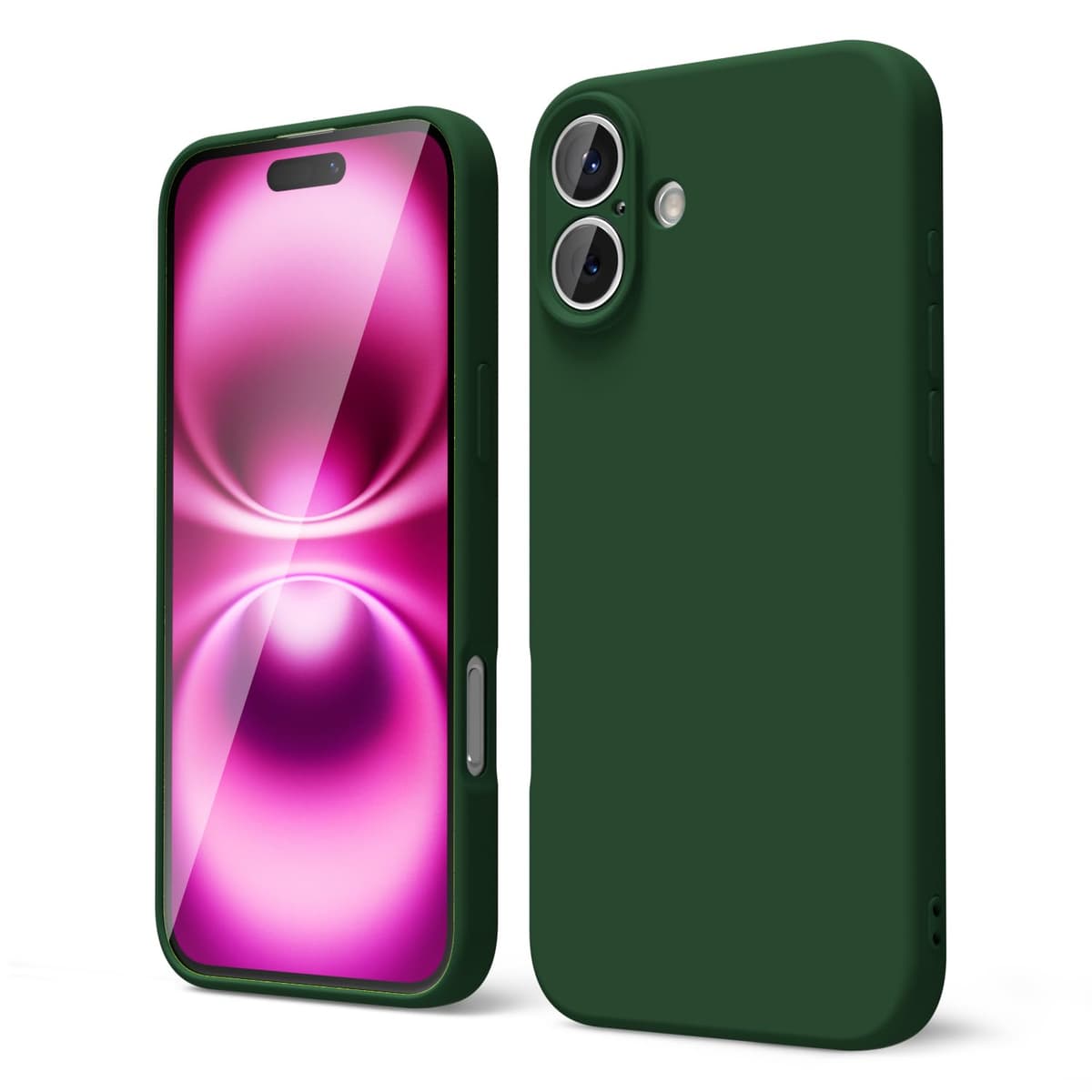 oakxco for iPhone 17 Pro Max Phone Case Liquid Silicone, Cute Thin Slim Grip Soft Rubber Gel for Women Men, Smooth Matte TPU Plain Solid Color Girly Simple Case with Camera Cover, Light Pink — view 708