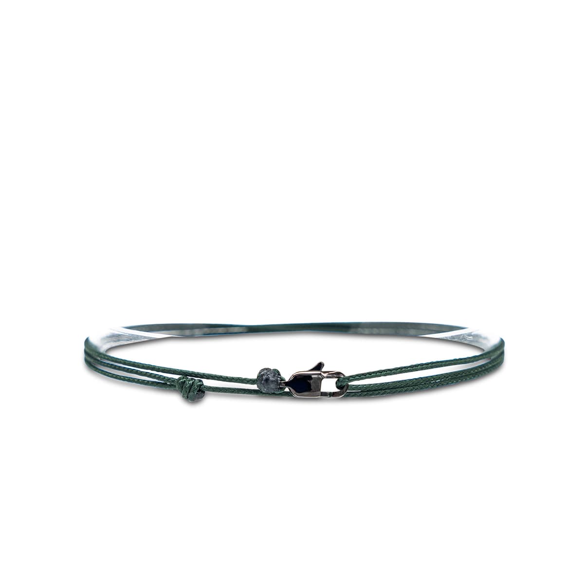 Made by Nami Pulsera Fina para Hombres y Mujeres con Cierre de Mosquetón Hecha a Mano - Joyería Marítima para Surfistas - Pulsera de Tela Minimalista - 100% Impermeable y Ajustable (Vino Rojo Negro) — view 10