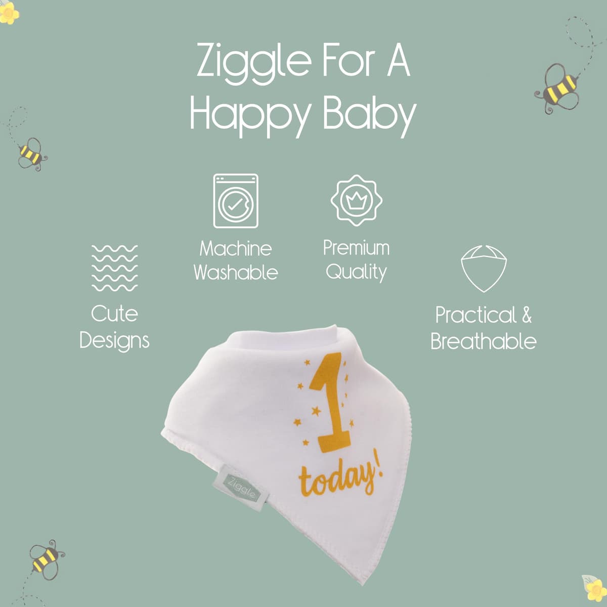 Bandana Dribble Bibs - Cotton Front Baby Bibs Newborn to 24 Months - Newborn Baby Gifts - Bibs For Comfortable Kids — view 135