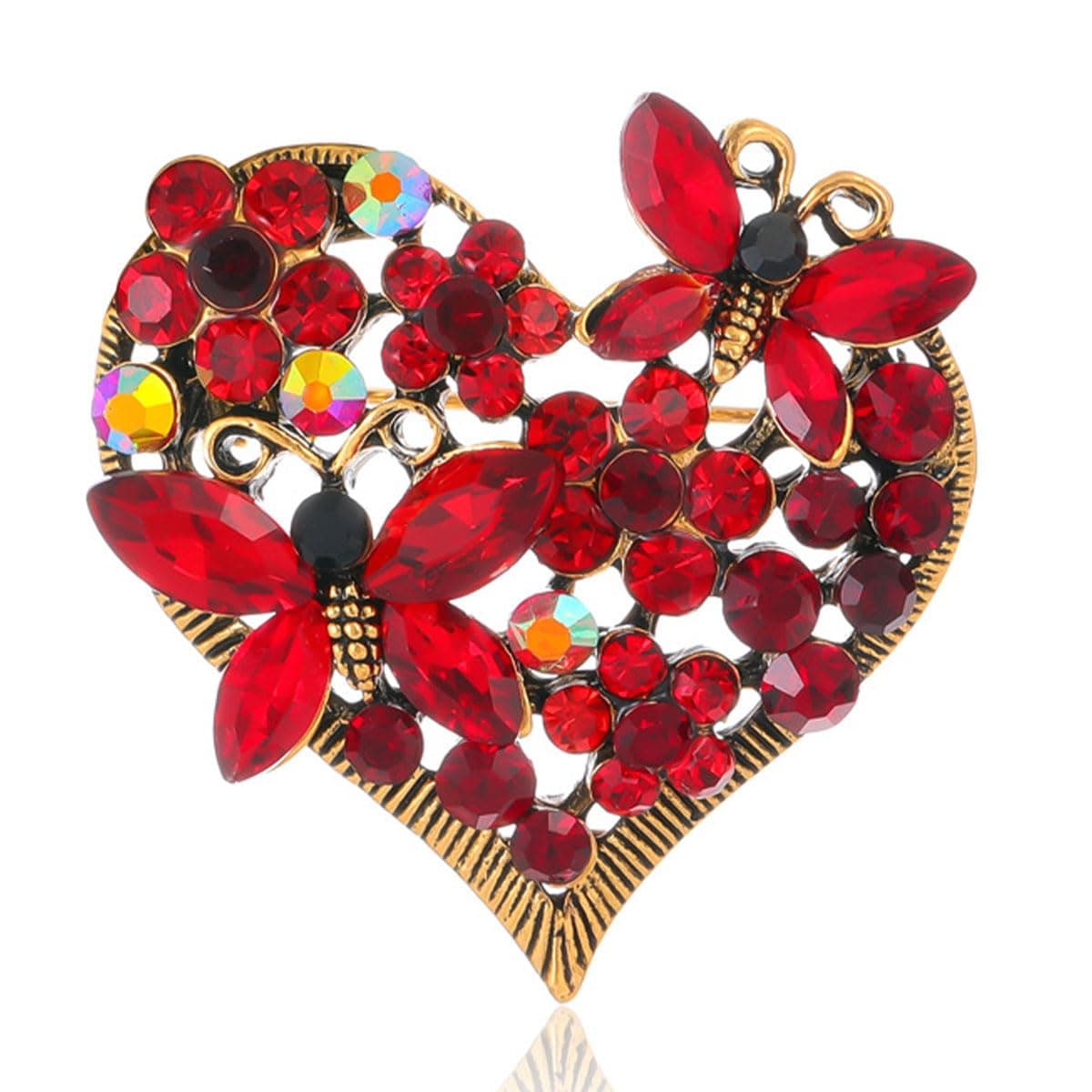 FAIRYGATE Anti Exposure Fixed Brooches Women Unisex Vintage Rhinestone Office Party Brooch Pins Lapel Pin Dress Suit Accessories Boutonniere — view 39