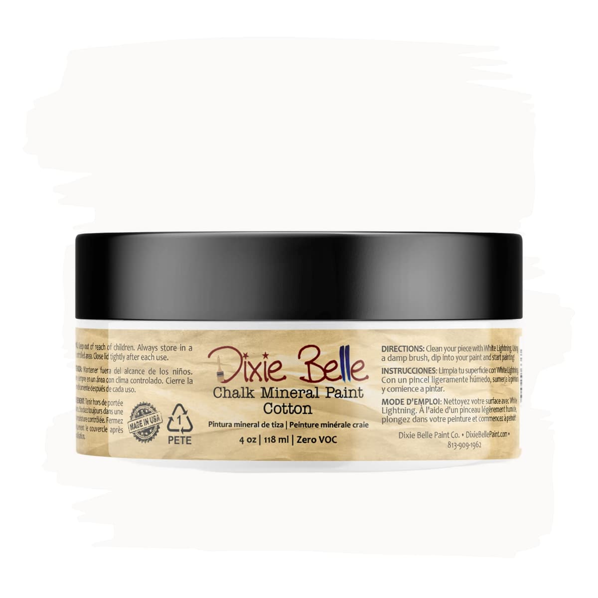Dixie Belle Paint Company Chalk Finish Furniture Paint - Caviar (32oz) - Matte Black Chic Chalk Mineral DIY Furniture Paint — view 177