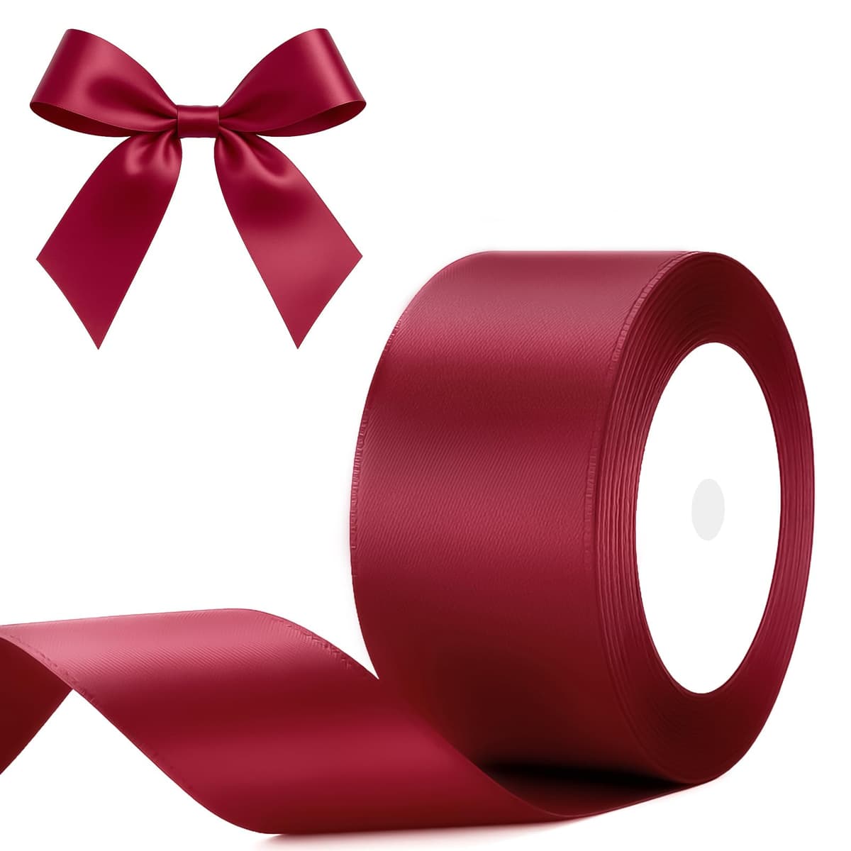 G2PLUS Baby Pink Satin Ribbons 10mm: Thick Fabric Gift Wrap Ribbons for Crafting, Party Decoration, 22m — view 59
