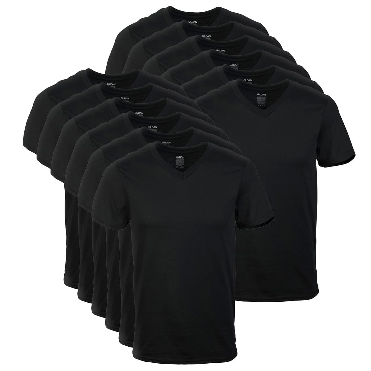 Gildan Men's V-Neck T-Shirts, Multipack, Style G1103 — view 7