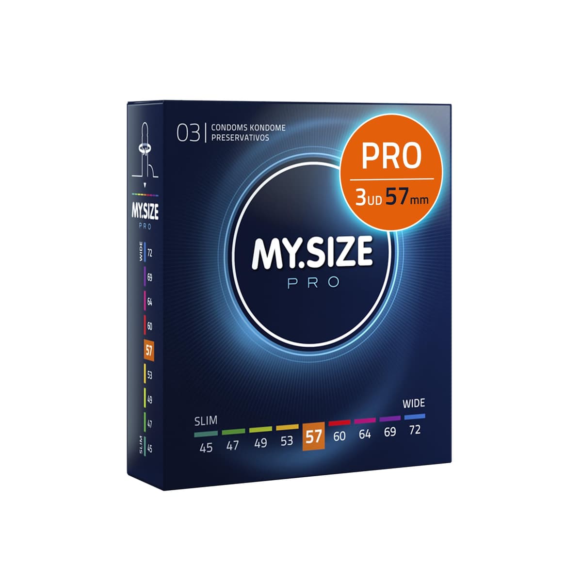 MY.SIZE PRO Condones ÉLITE, talla 5, 60 mm, XL, 10 piezas - Látex Vytex extra puro, fácil de abrir — view 16