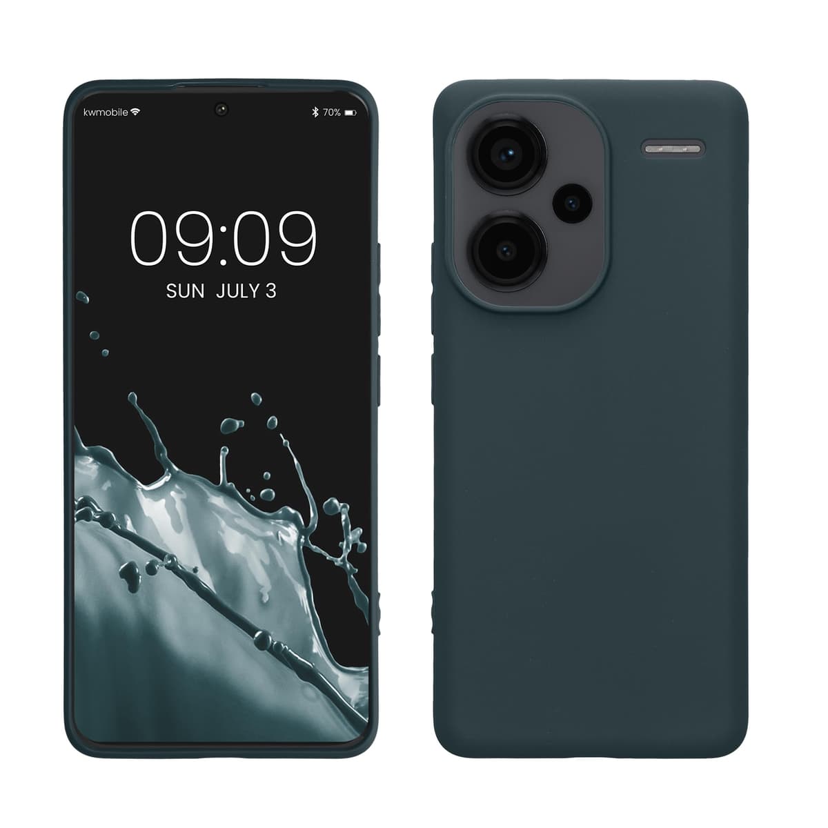 kwmobile Carcasa Compatible con Xiaomi Redmi Note 14 Pro 5G / Poco X7 Funda - Funda Ultrafina de TPU con Bordes elevados - Lavanda Metalizado — view 58