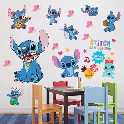 Stitch wall sticker, Removable Peel and Stick Suitable for Living Room, Smooth Wall, Kids Room(Size: 30 x 80 cm)