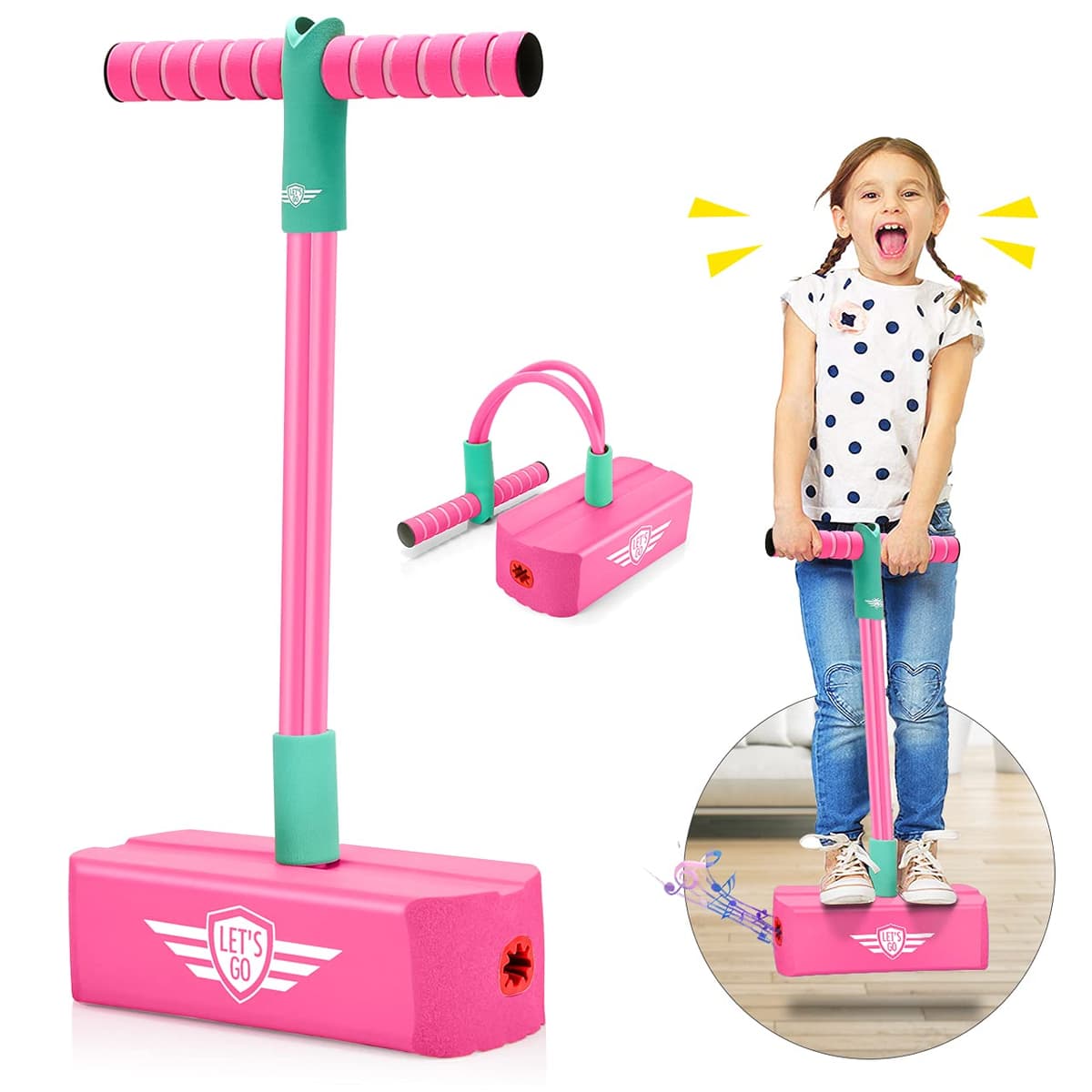 Toyzey Juguetes Niñas 3 4 5 6 7 8 9 10 11 12 Años,Pogo Stick Regalos Niña 3-12 Años Juguetes para Niñas de 3-12 Años Regalos Niños Cumpleaños Niñas — view 10
