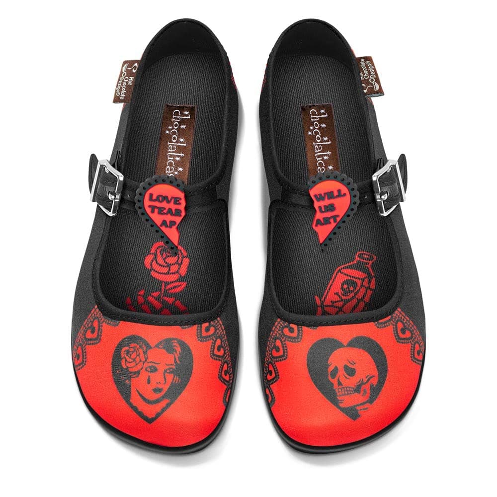 Hot Chocolate Design Chocolaticas Funky Canvas Women's Mary Jane Flat Shoes — view 48