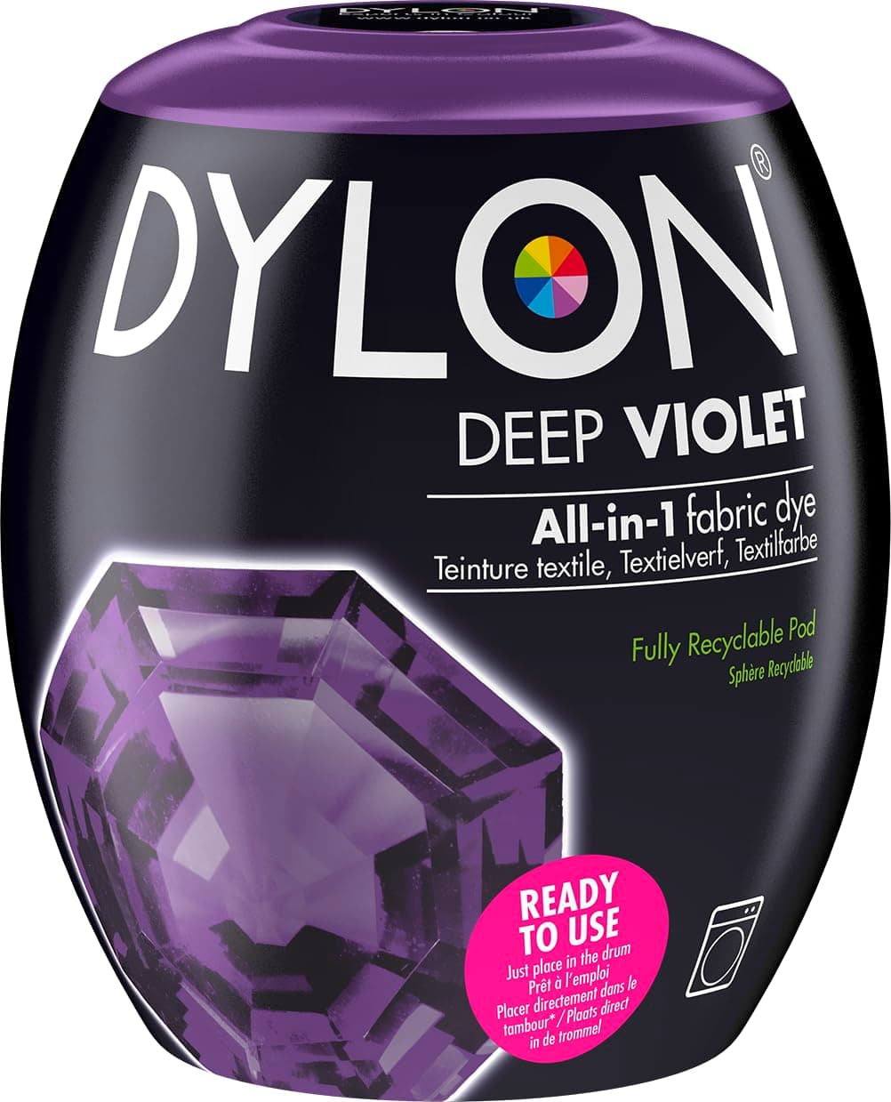 Dylon Washing Machine Fabric Dye Pod Intense Black, 350g, Packaging May Vary — view 24