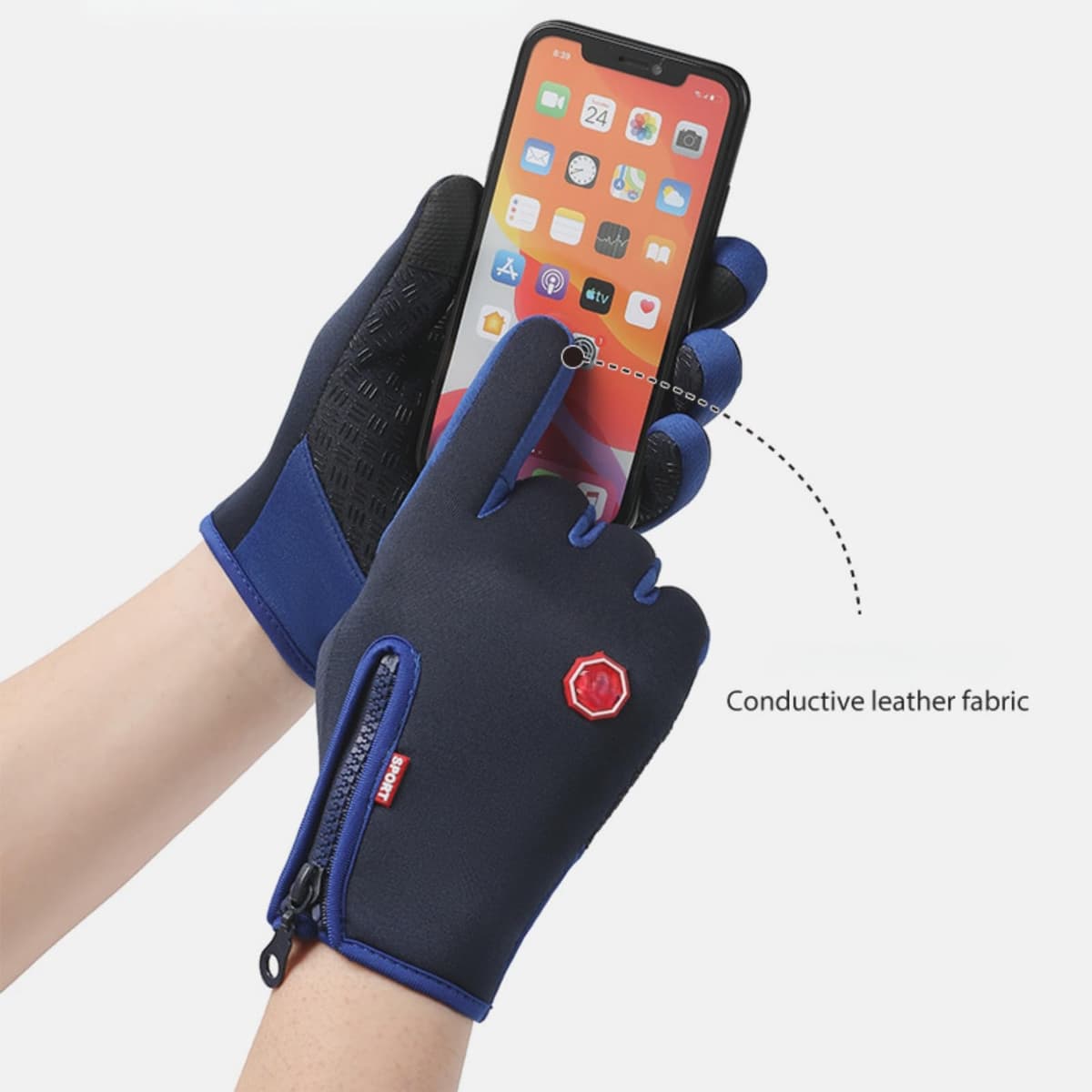 Velura Winter Gloves, Thermal Touch Screen Windproof Glove, Ultimate Waterproof & Windproof Thermal Gloves — view 2