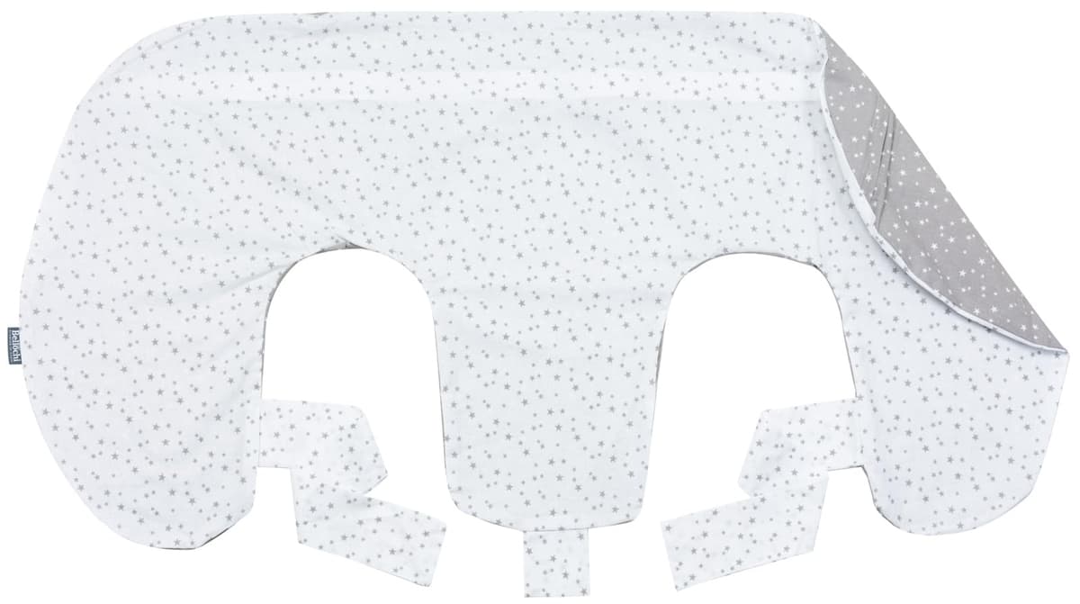 Bellochi Twin Feeding Pillowcase for Twins, 100% Hypoallergenic Cotton Replacement Cover, Secure Concealed Zipper, 100x57x18 cm, Certified Fabric (Animaland) — view 5